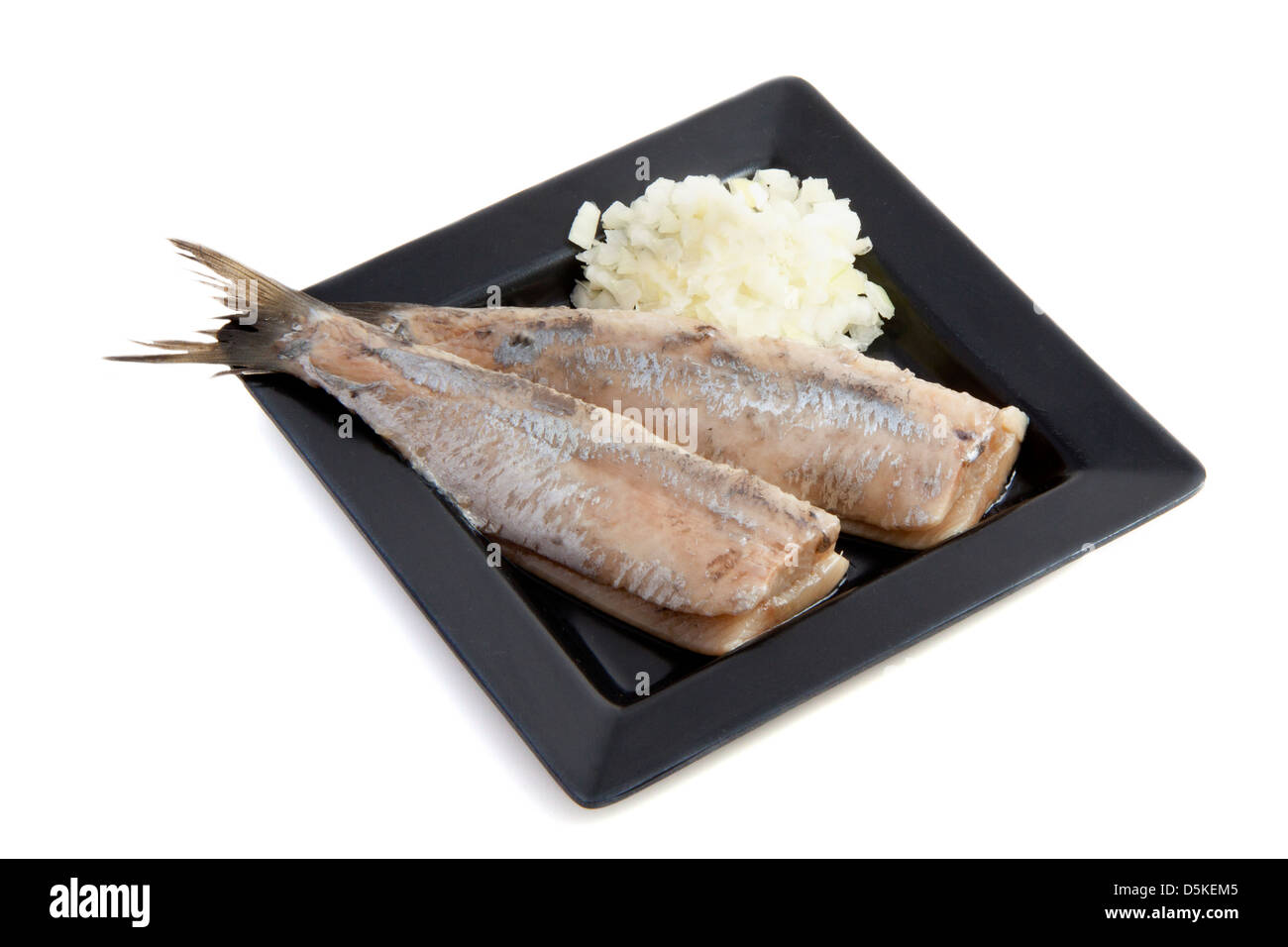 Fresh raw dutch herring isolated over white Stock Photo Alamy