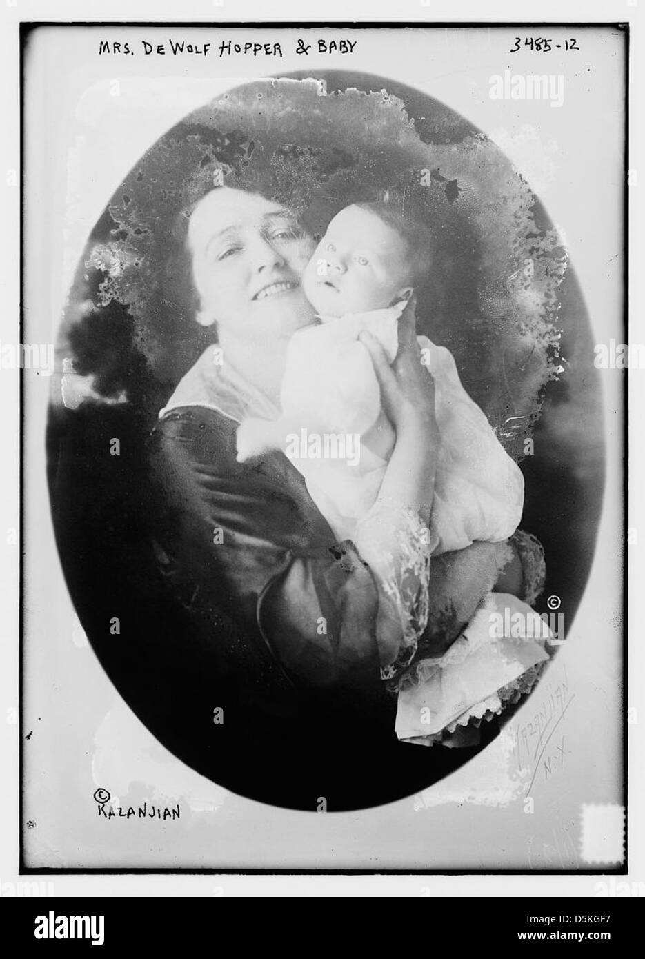 Mrs. De Wolf Hopper and baby (LOC) Stock Photo