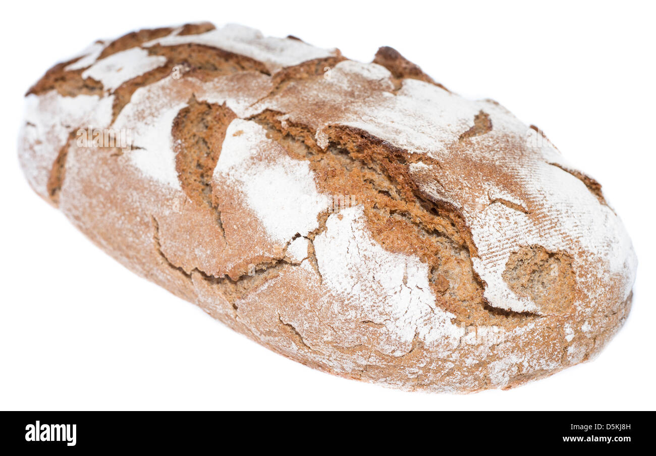 Loaf of bread isolated on white background Stock Photo - Alamy