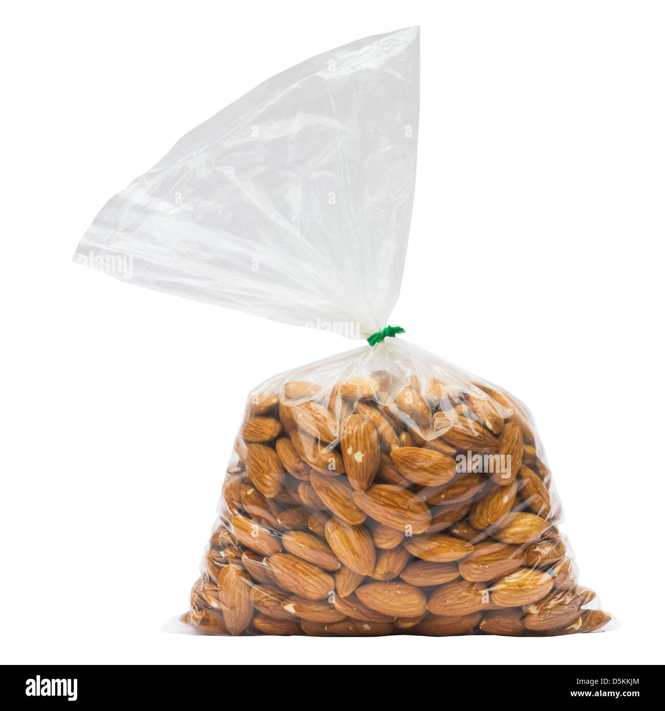 Almonds in Bag Stock Photo