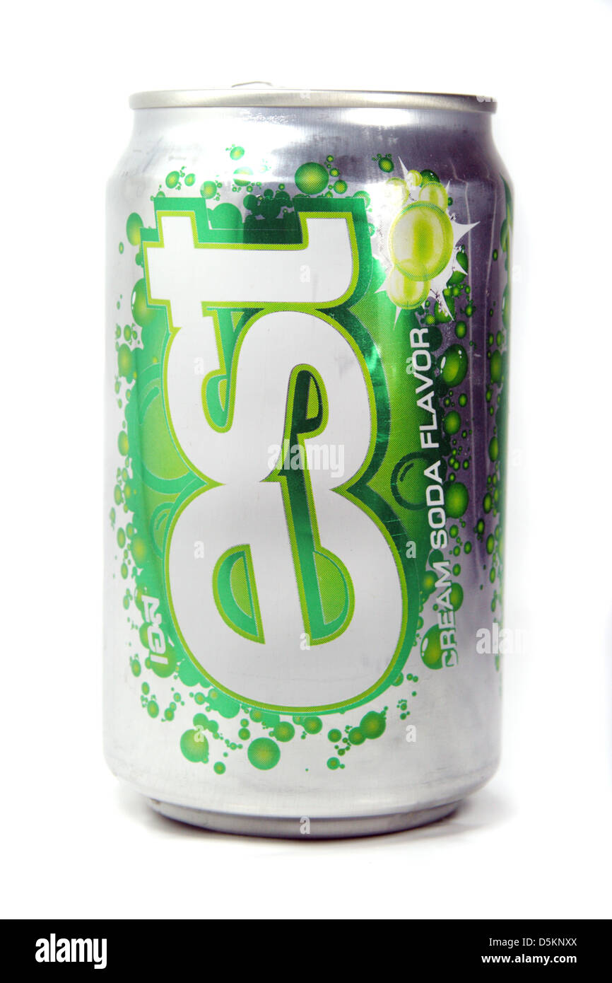 Thai drink , EST cream soda flavor Stock Photo