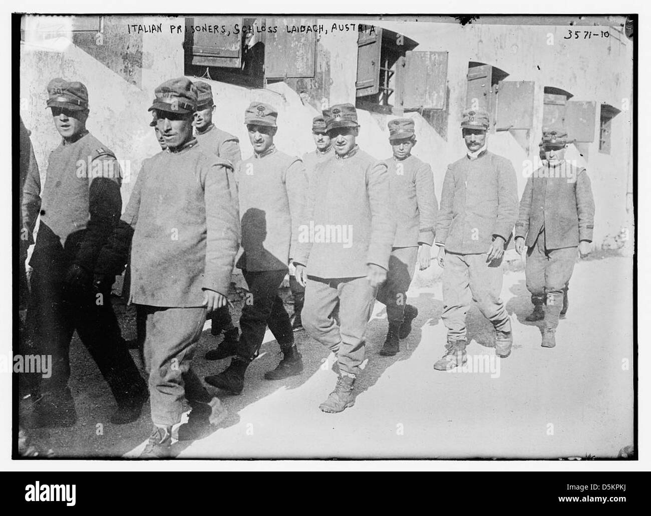 Italian prisoners, Schloss Laibach, Austria (LOC) Stock Photo