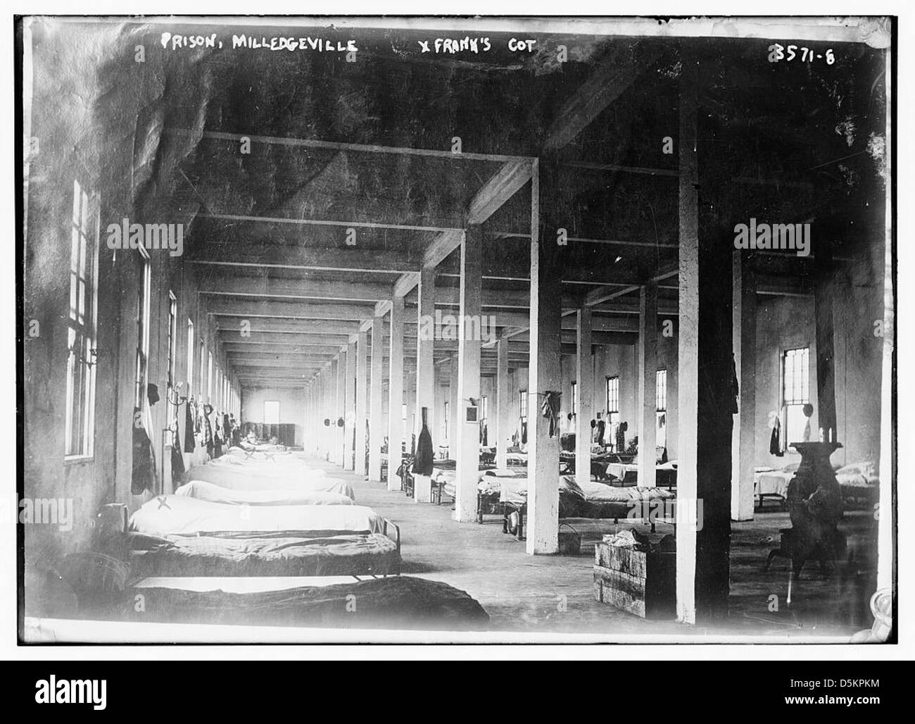 Prison, Milledgeville -- Frank's cot (LOC) Stock Photo