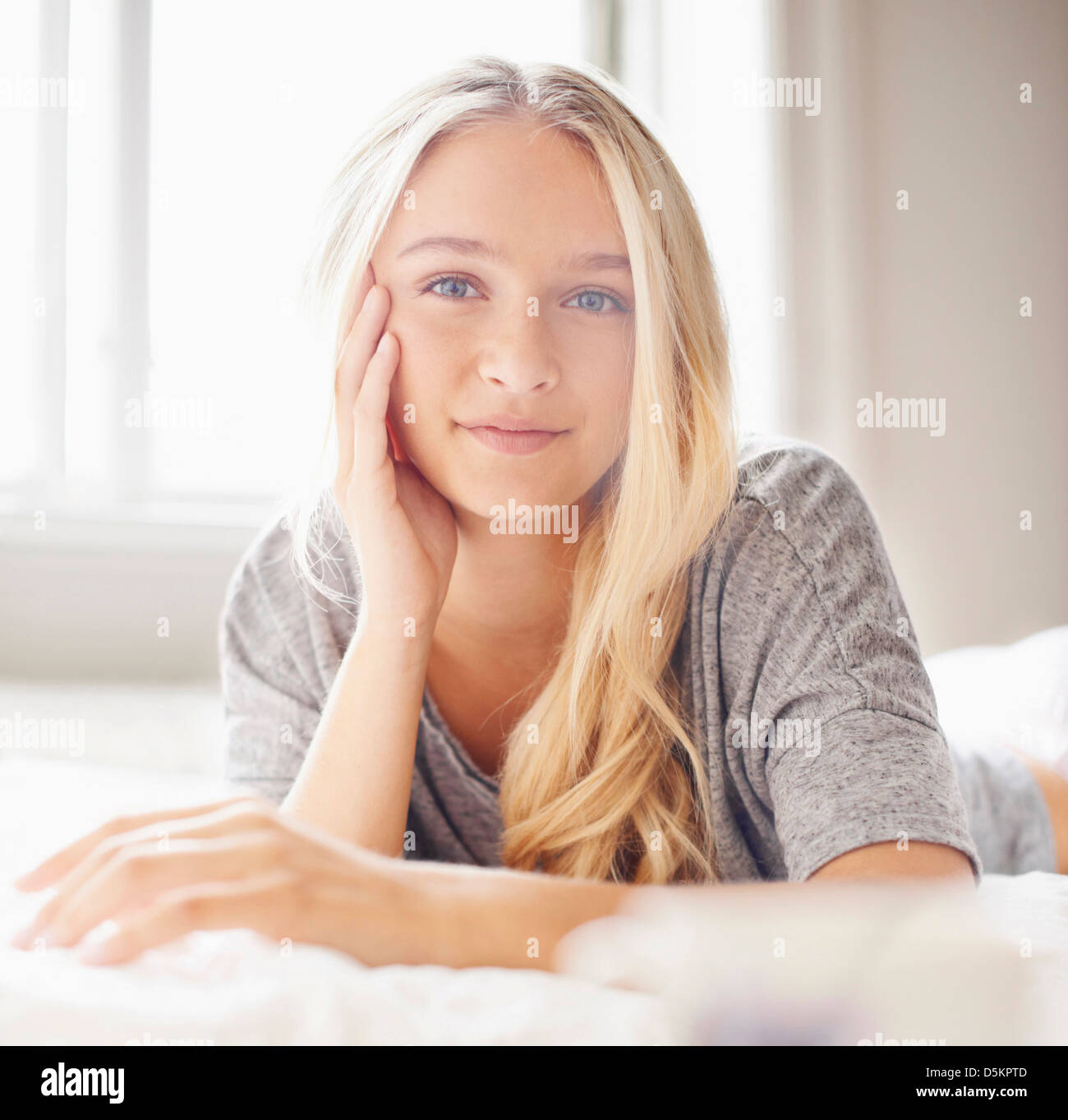 Portrait of teen (1617) girl Stock Photo Alamy