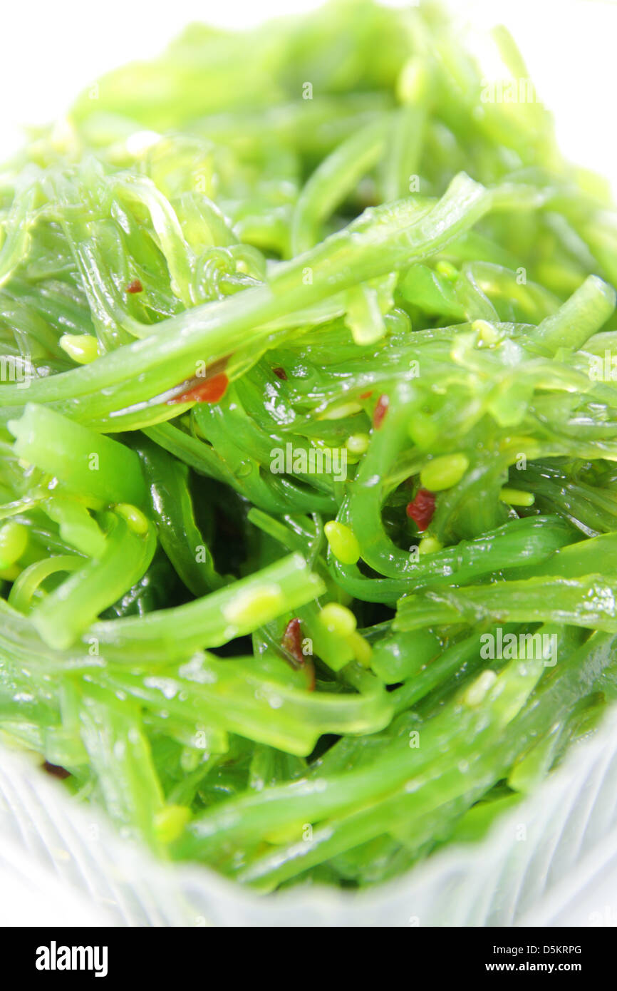 Japanese sea weed salad Stock Photo