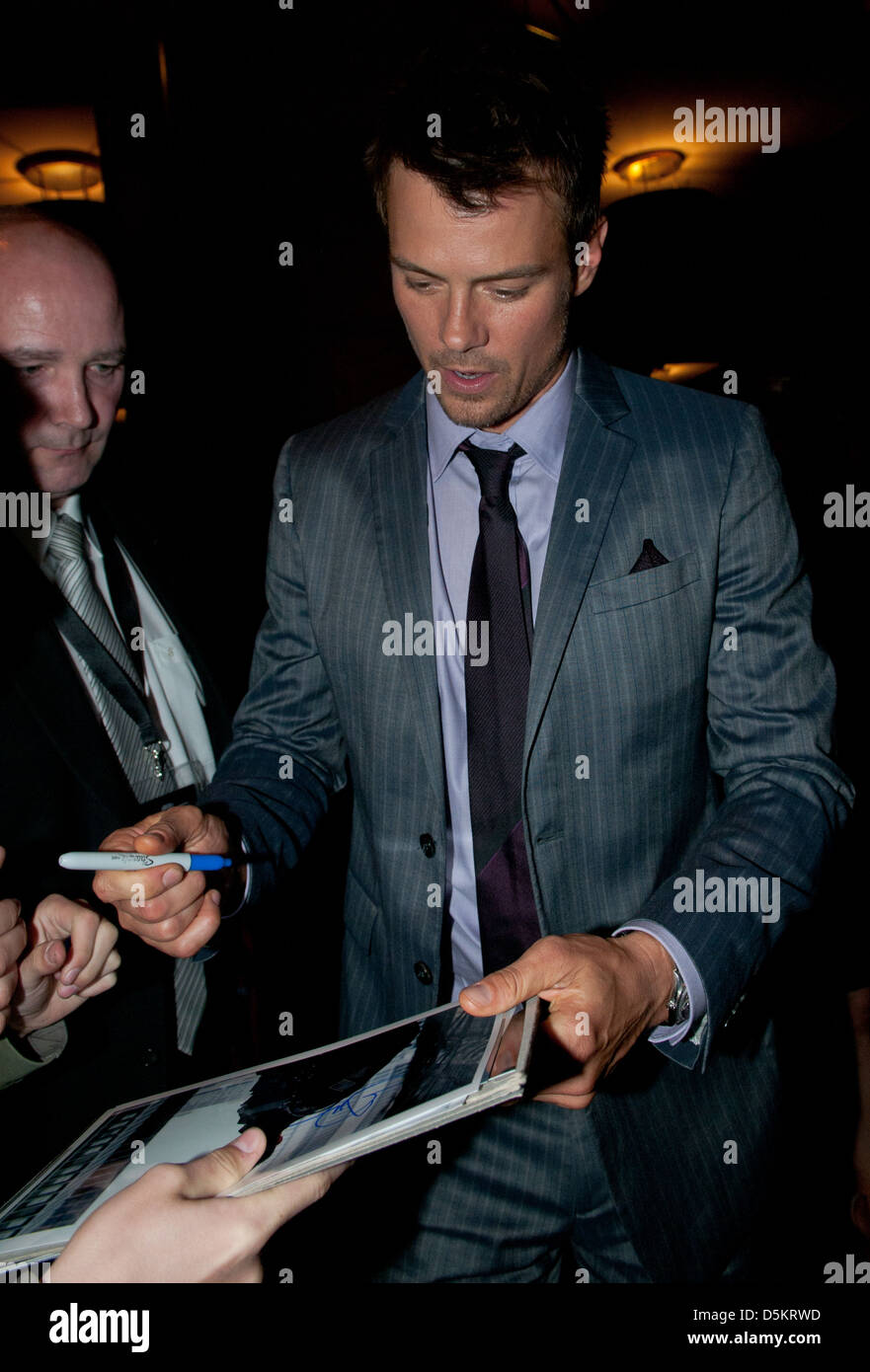 Josh Duhamel arriving at Borchardt Restaurant. Berlin, Germany 26.06.