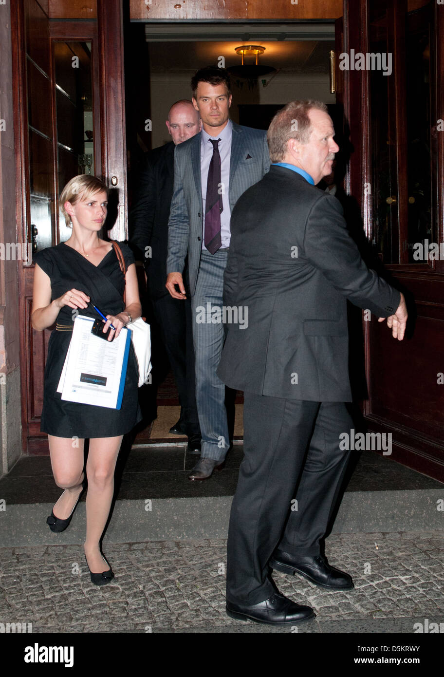 Josh Duhamel arriving at Borchardt Restaurant. Berlin, Germany 26.06.