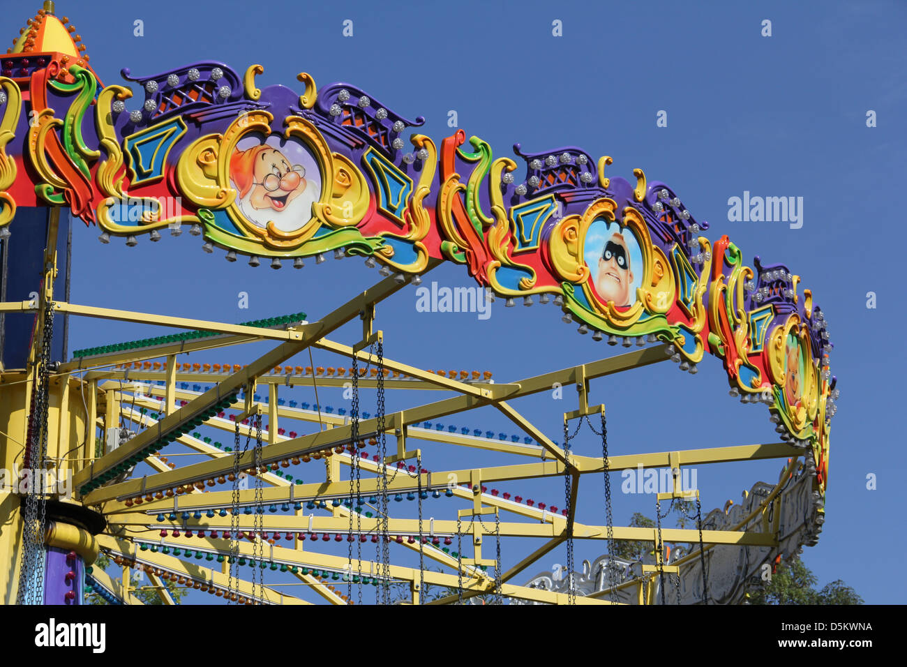 merry-go-round carousel Stock Photo