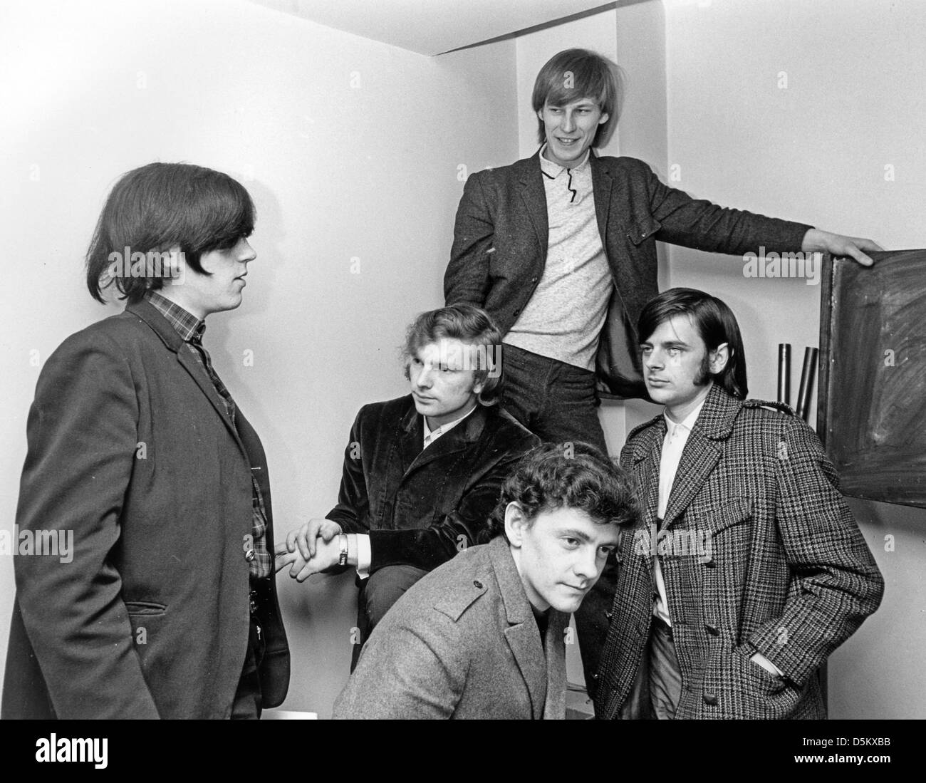 THEM UK pop group in March 1965 with Van Morrison second from left. Photo  Tony Gale Stock Photo - Alamy