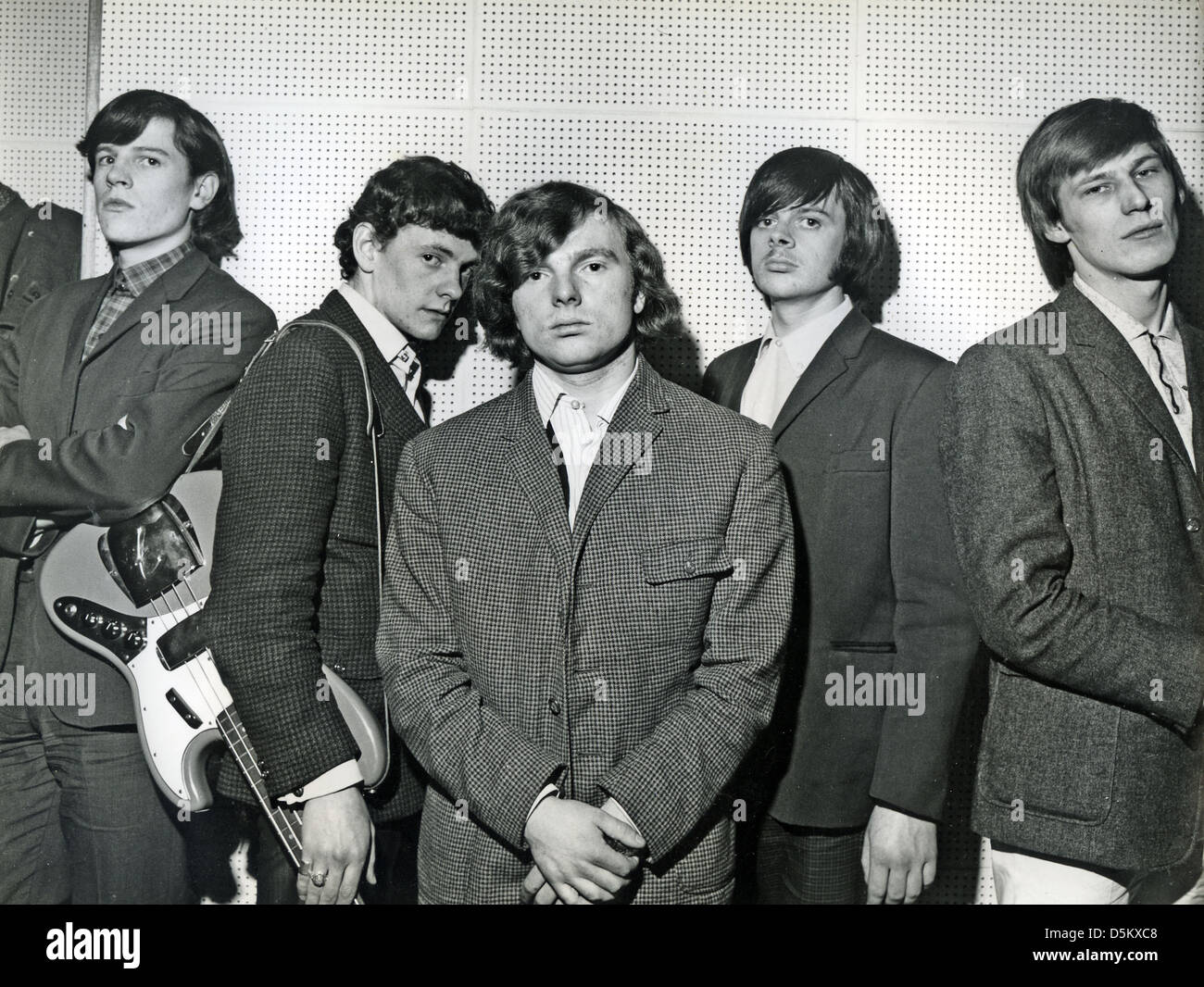 THEM UK pop group in March 1965 with Van Morrison centre. Photo Tony ...