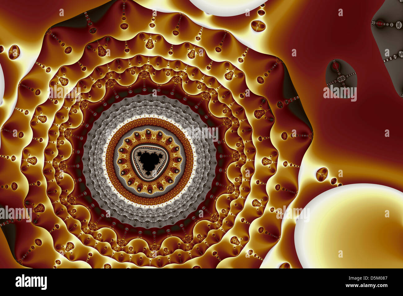 Copper Gold and Silver Stock Photo