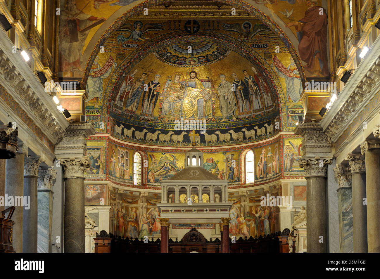 Italy, Rome, basilica of Santa Maria in Trastevere, apse medieval