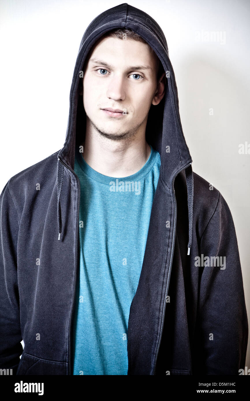 boy with hoodie Stock Photo Alamy