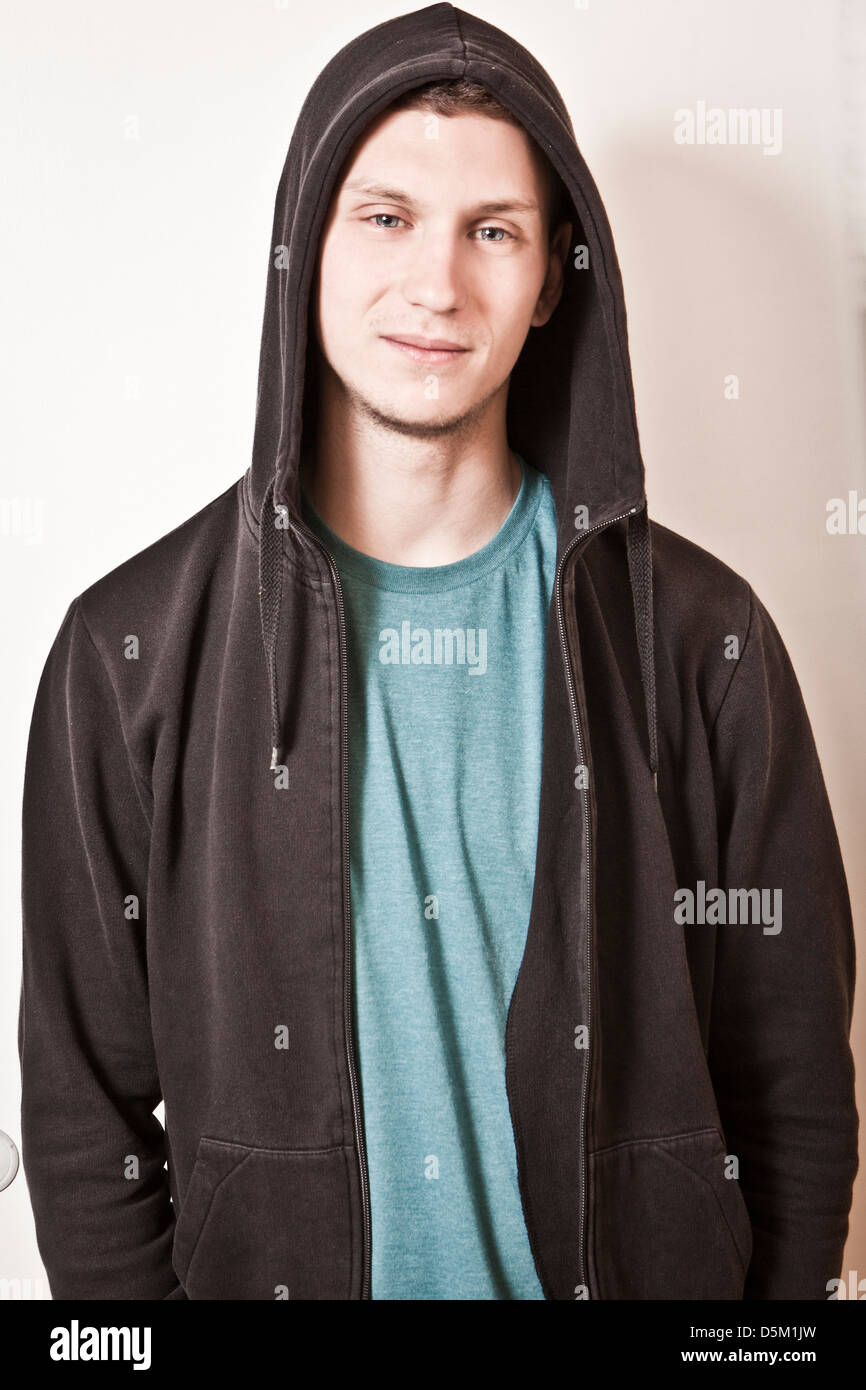 boy with hoodie Stock Photo Alamy
