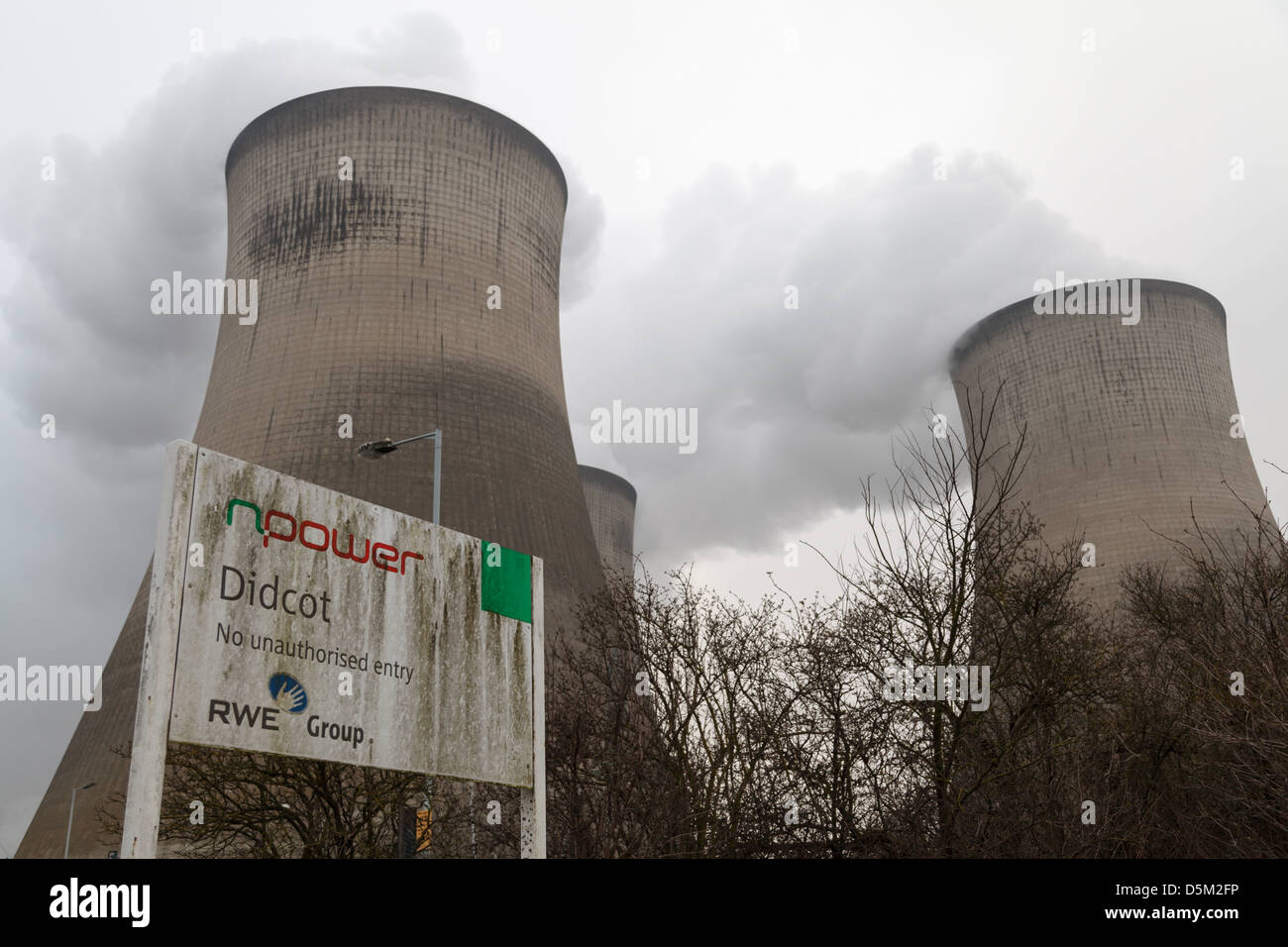 Didcot Power Station in Oxfordshire taken in the week it closed down Stock Photo