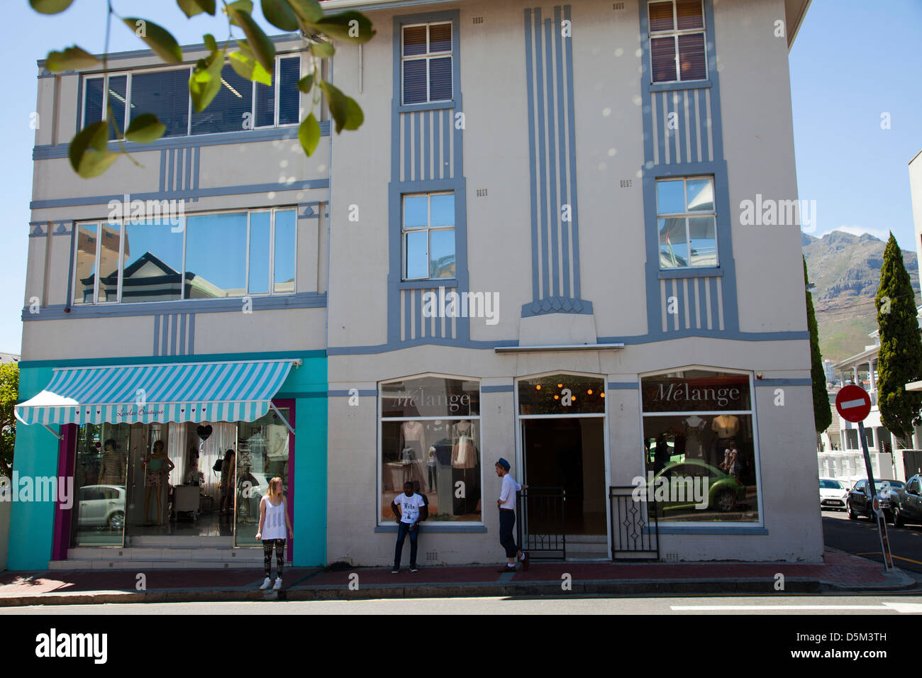 Shops along Kloof Street in cape Town South Africa Stock Photo Alamy