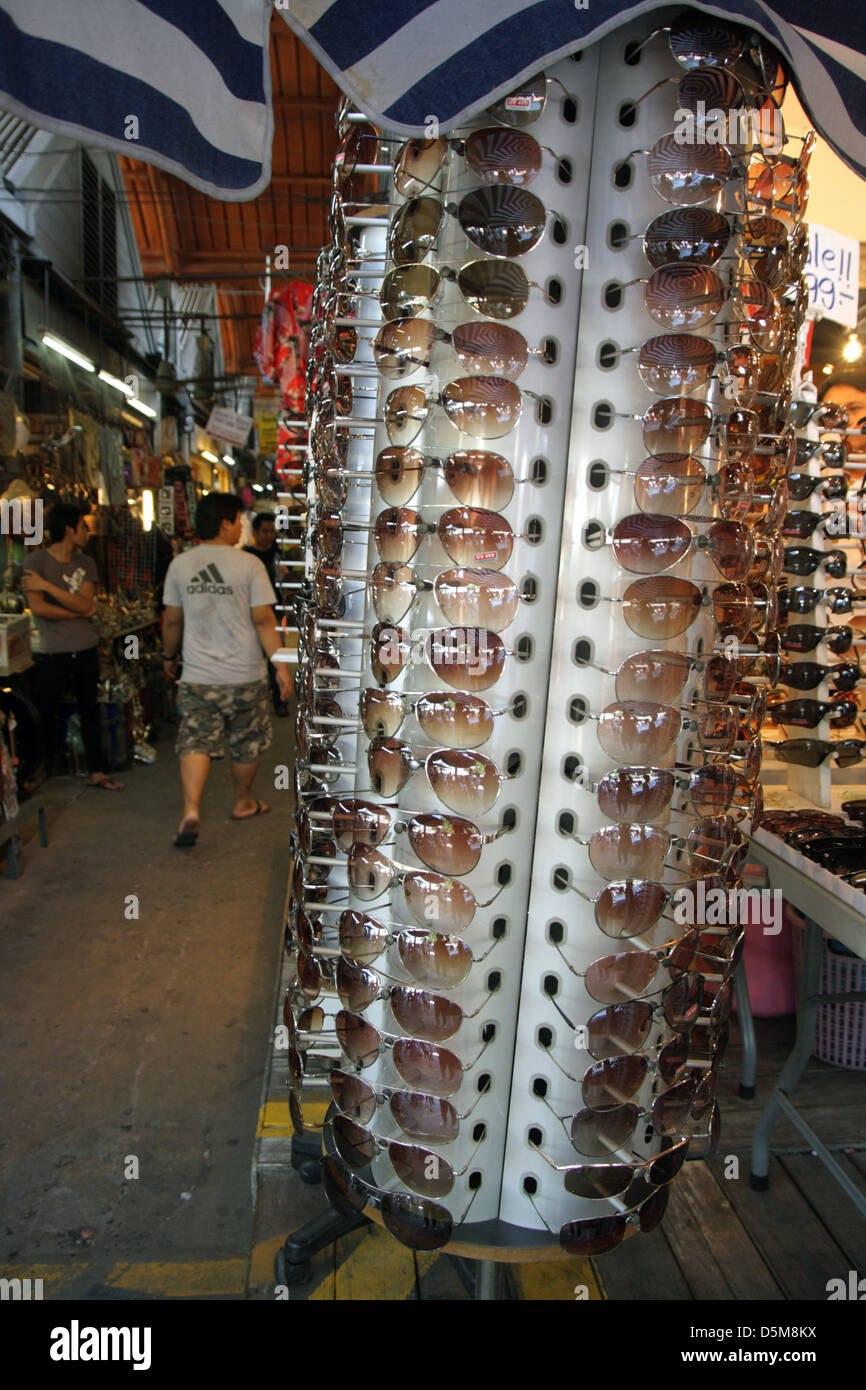 Sunglasses on sale in shop , Chatuchak Weekend Market , Bangkok , Thailand  Stock Photo - Alamy