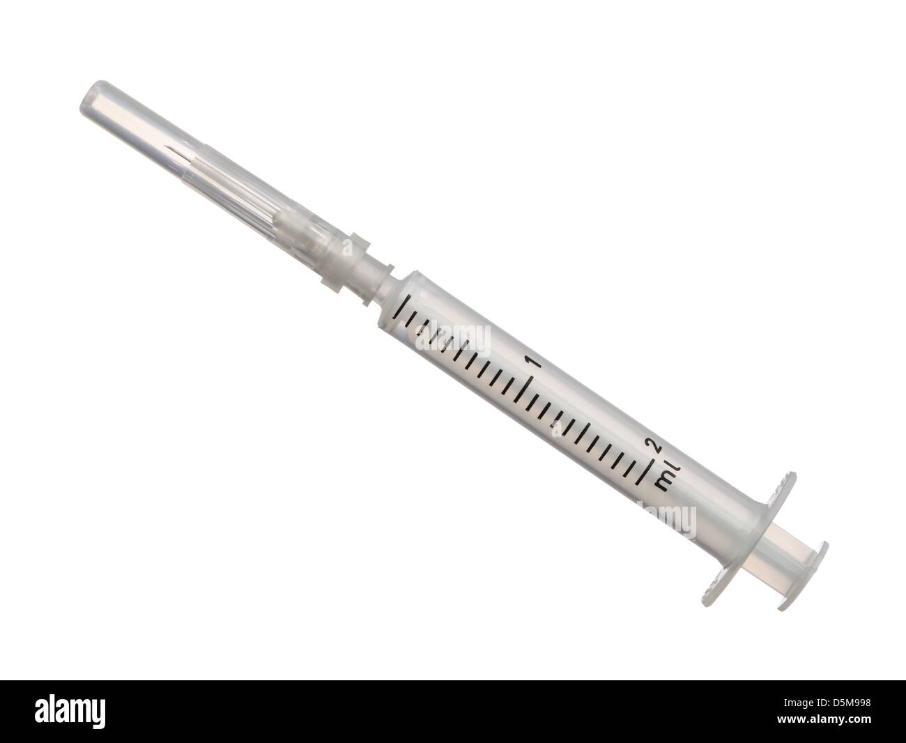 Empty syringe isolated on white background, close up Stock Photo Alamy