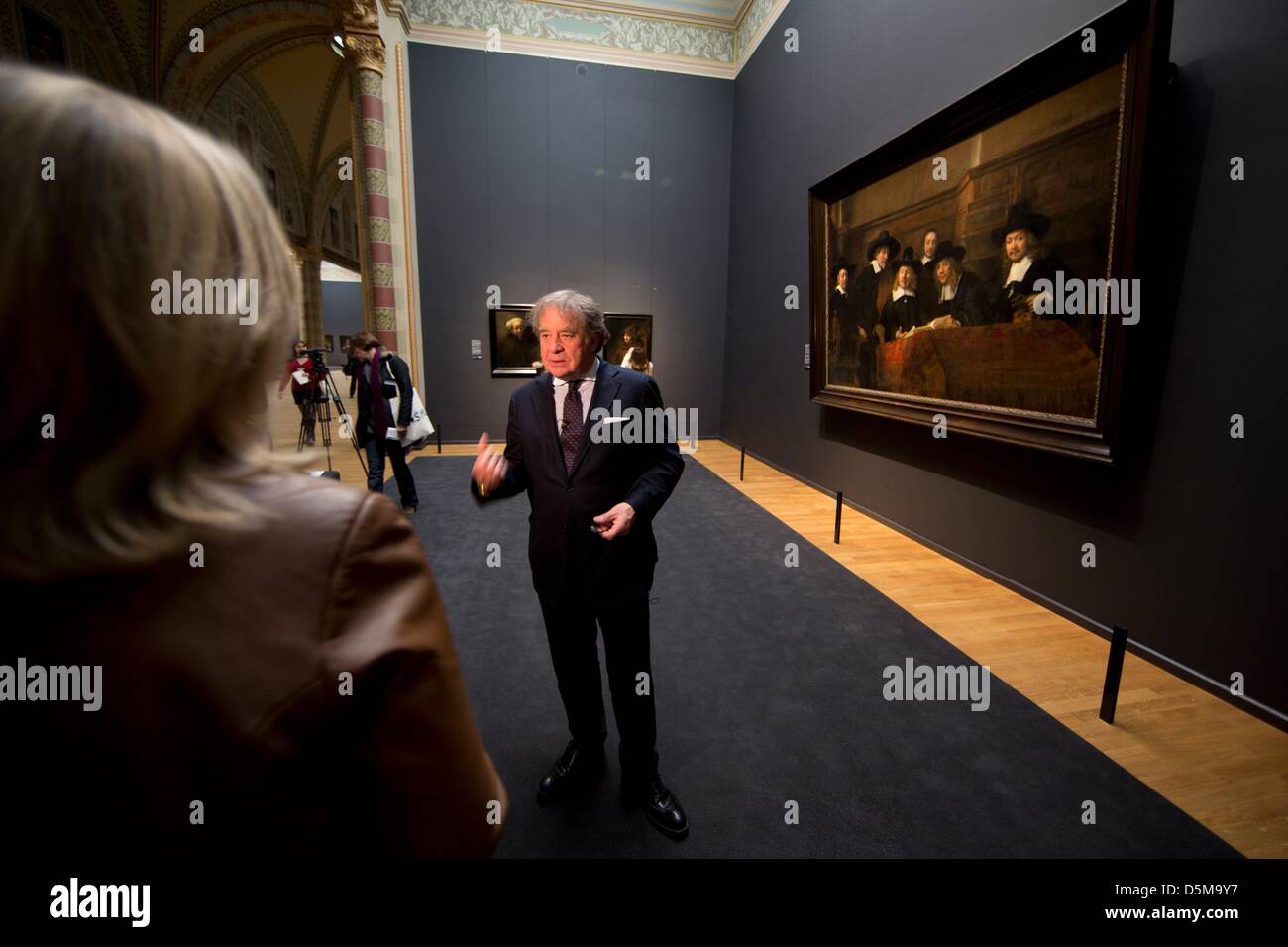 One of the architects of the newly renovated and opened rijksmuseum, amsterdam Stock Photo