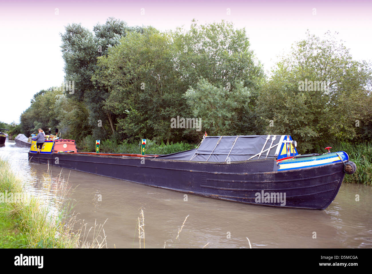 British Waterways boat 135 Darley Coventry Canal during the 2012 Alvecote Historic Boat Gathering August Bank Holiday Stock Photo