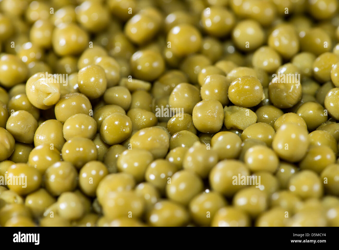 Canned Peas as fullscreen background picture Stock Photo