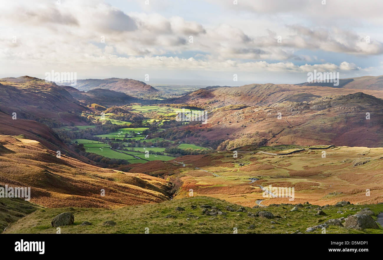 A farm in a valley in the Lake District, Cumbria, England, UK Stock Photo Alamy