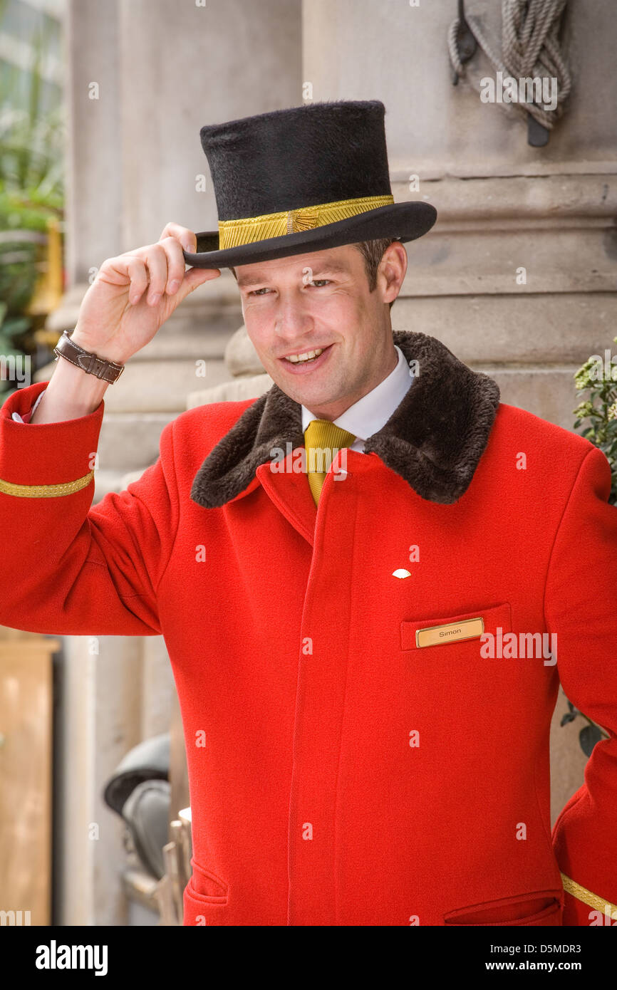 Mayfair hotel doorman hi-res stock photography and images - Alamy