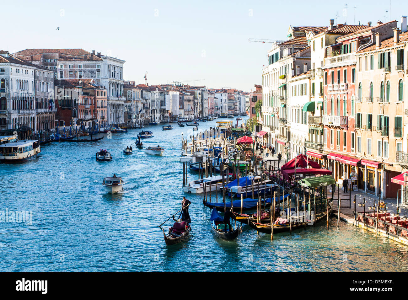Grand Canal viewed from Rialto Bridge (Ponte di Rialto Stock Photo - Alamy