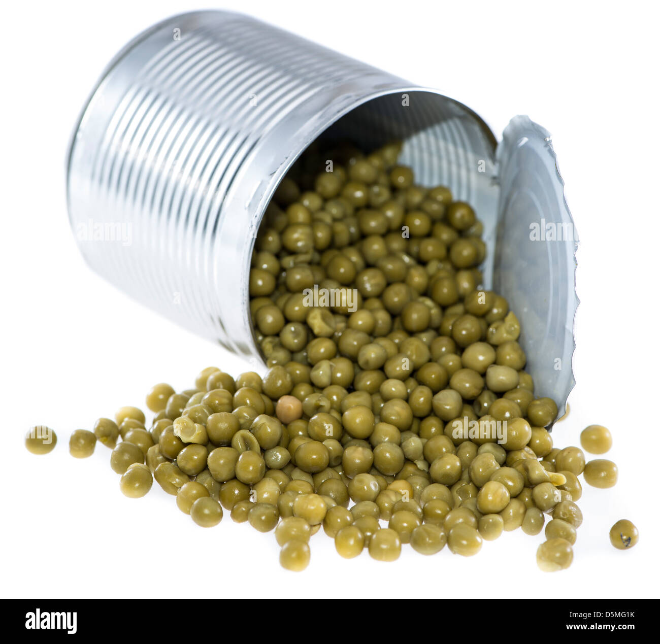 Canned Peas isolated on white background Stock Photo Alamy