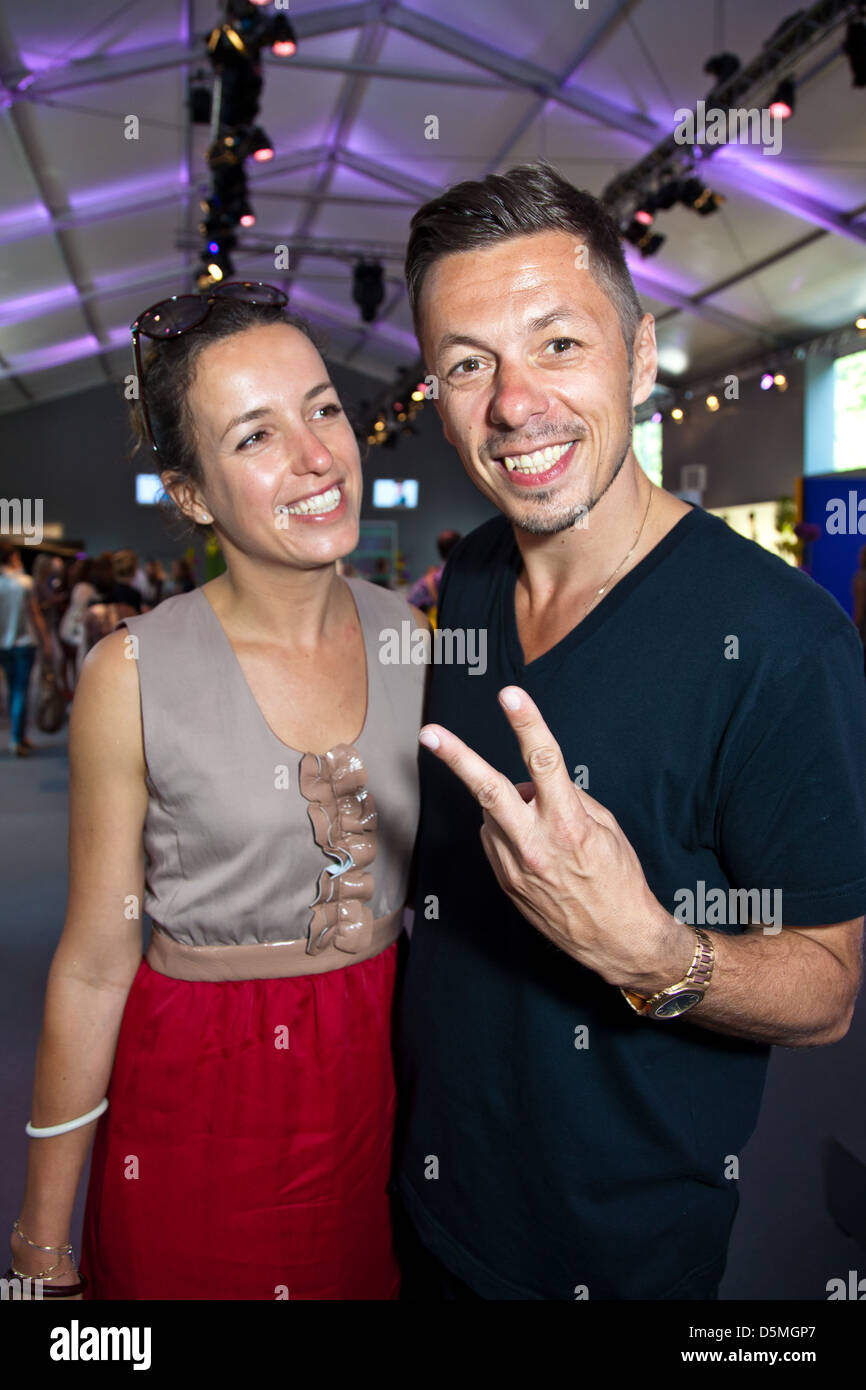Michi Beck and wife Ulrike at Mercedes-Benz Fashion Week Berlin  Spring/Summer 2012 Schumacher - - Arrivals at Fashion Tent at Stock Photo -  Alamy