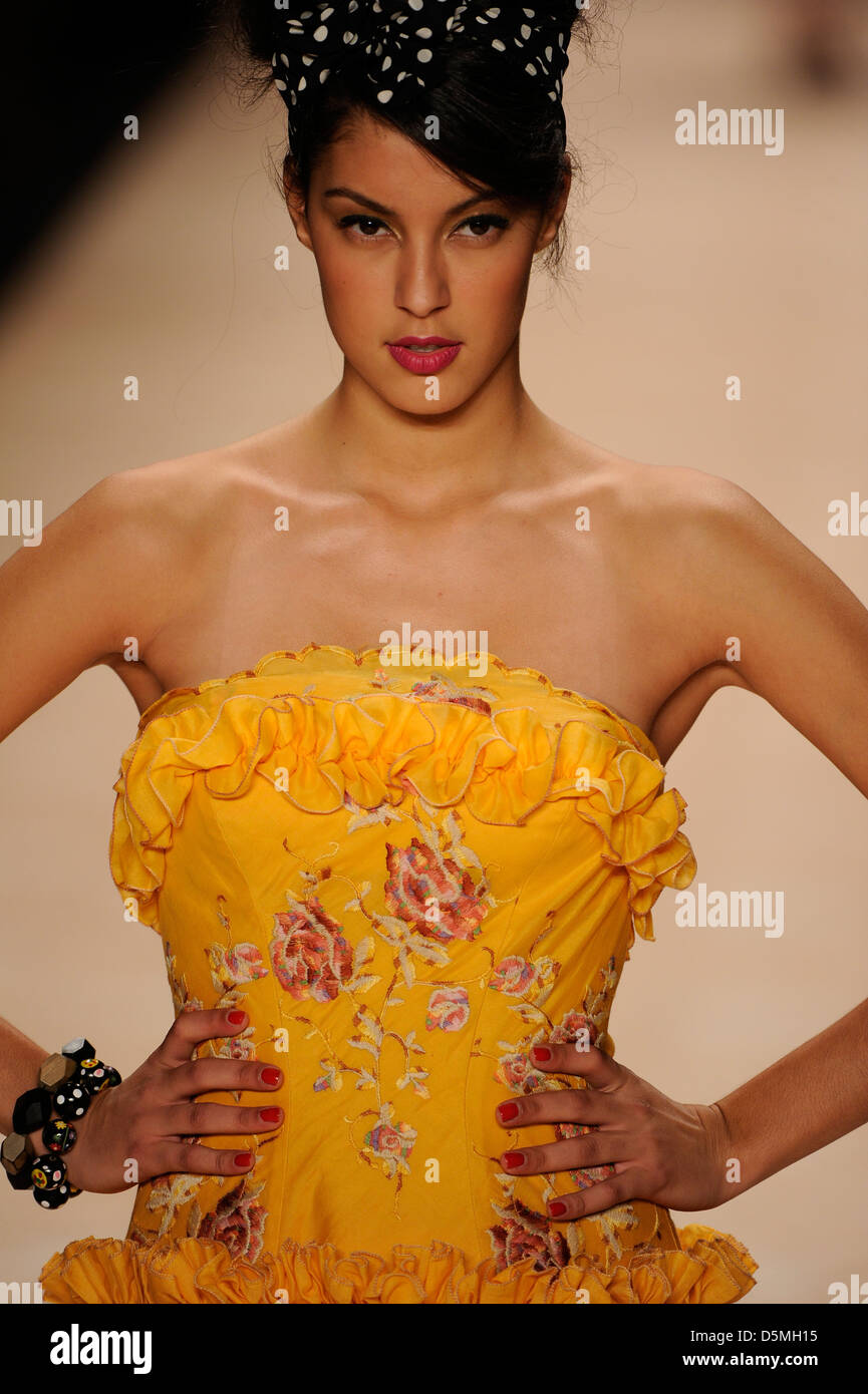 Rebecca Mir at Mercedes-Benz Fashion Week Berlin Spring/Summer 2012