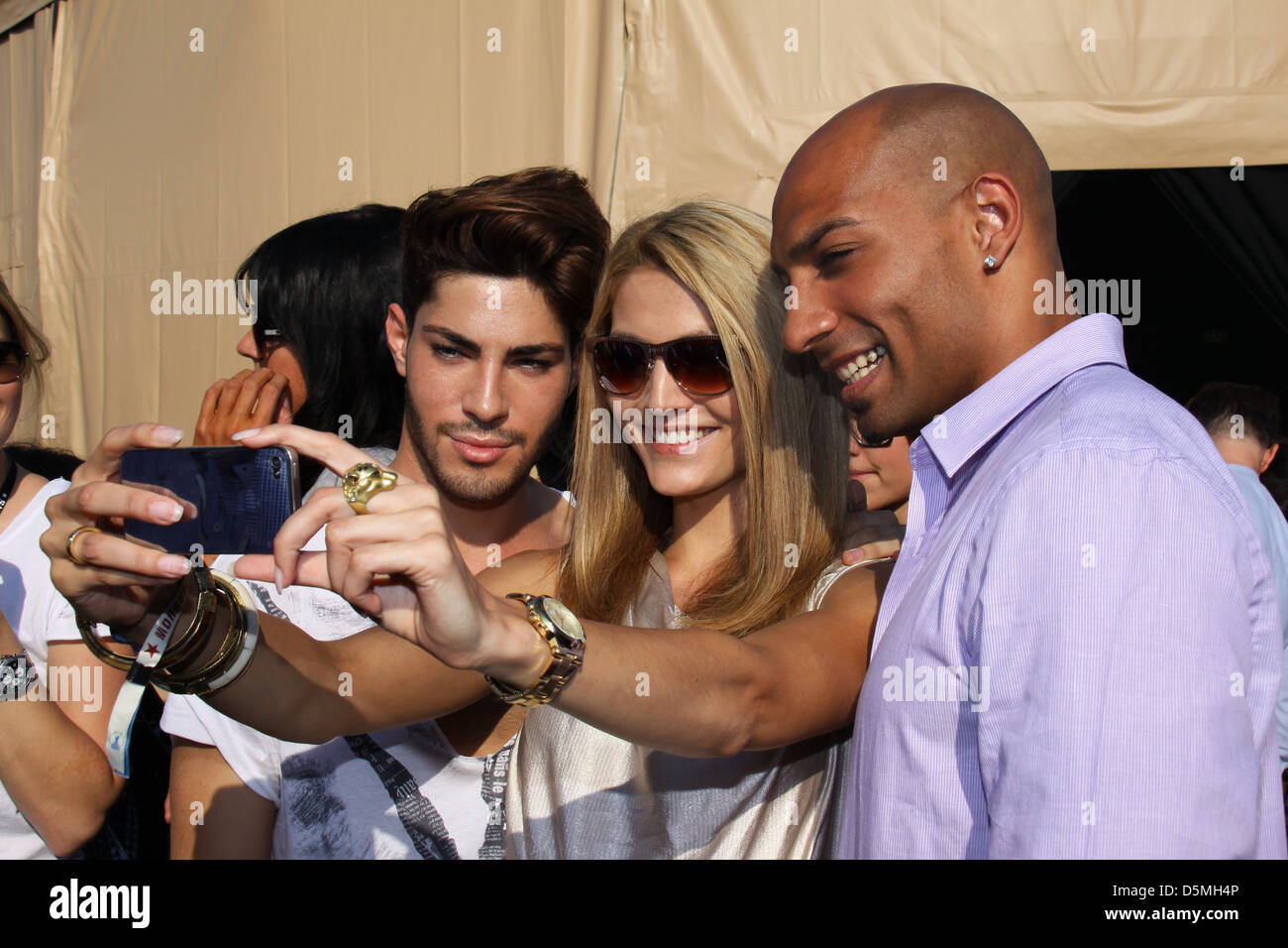 Fiona Erdmann at the G-Star Fashion Show at Bread & Butter Fashion Trade  Fair at Flughafen Tempelhof airport. Berlin, Germany Stock Photo - Alamy