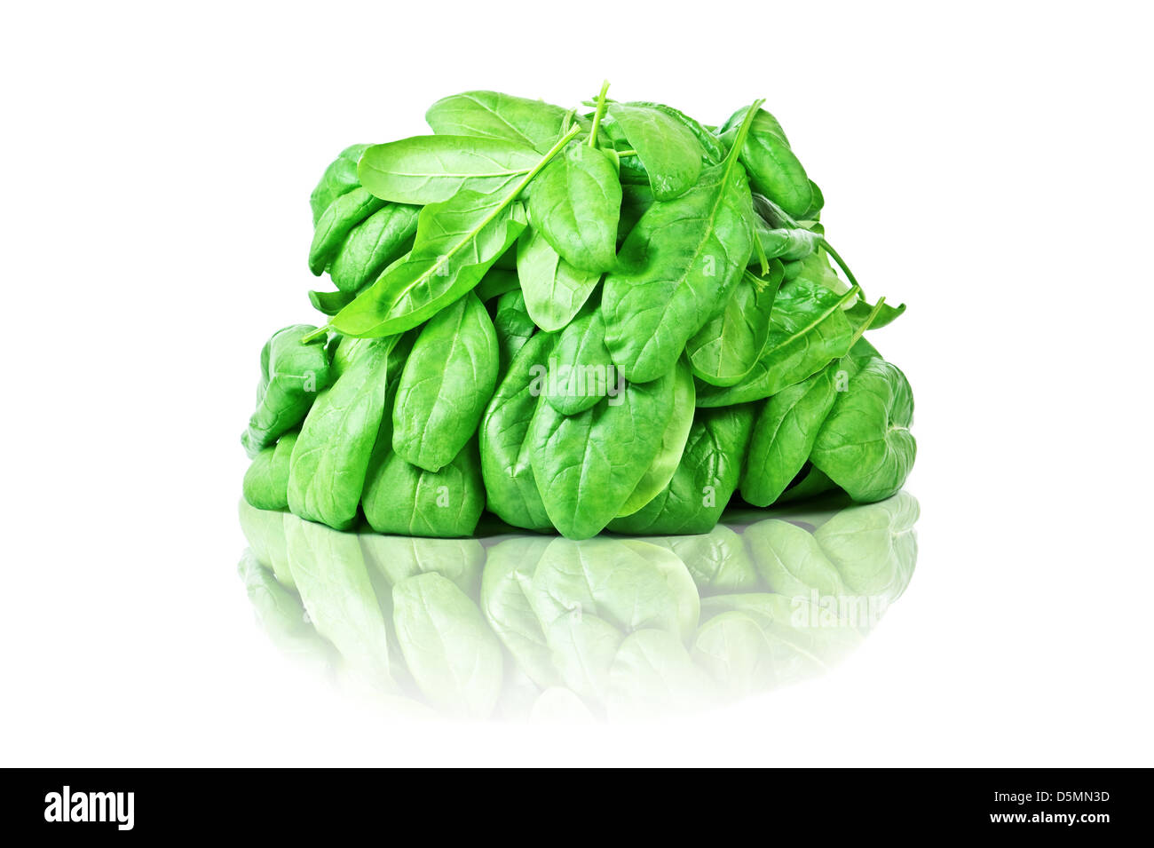 spinach isolated on white background Stock Photo - Alamy