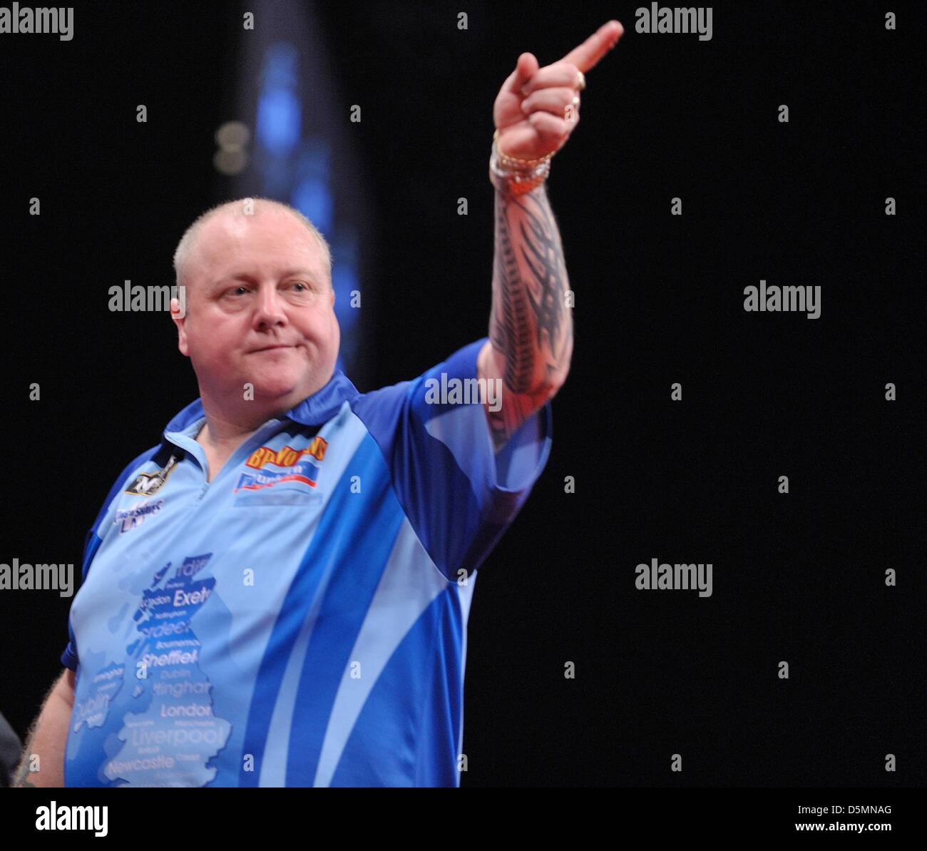 04.04.2013 Brighton, England. Andy Hamilton in action during week nine