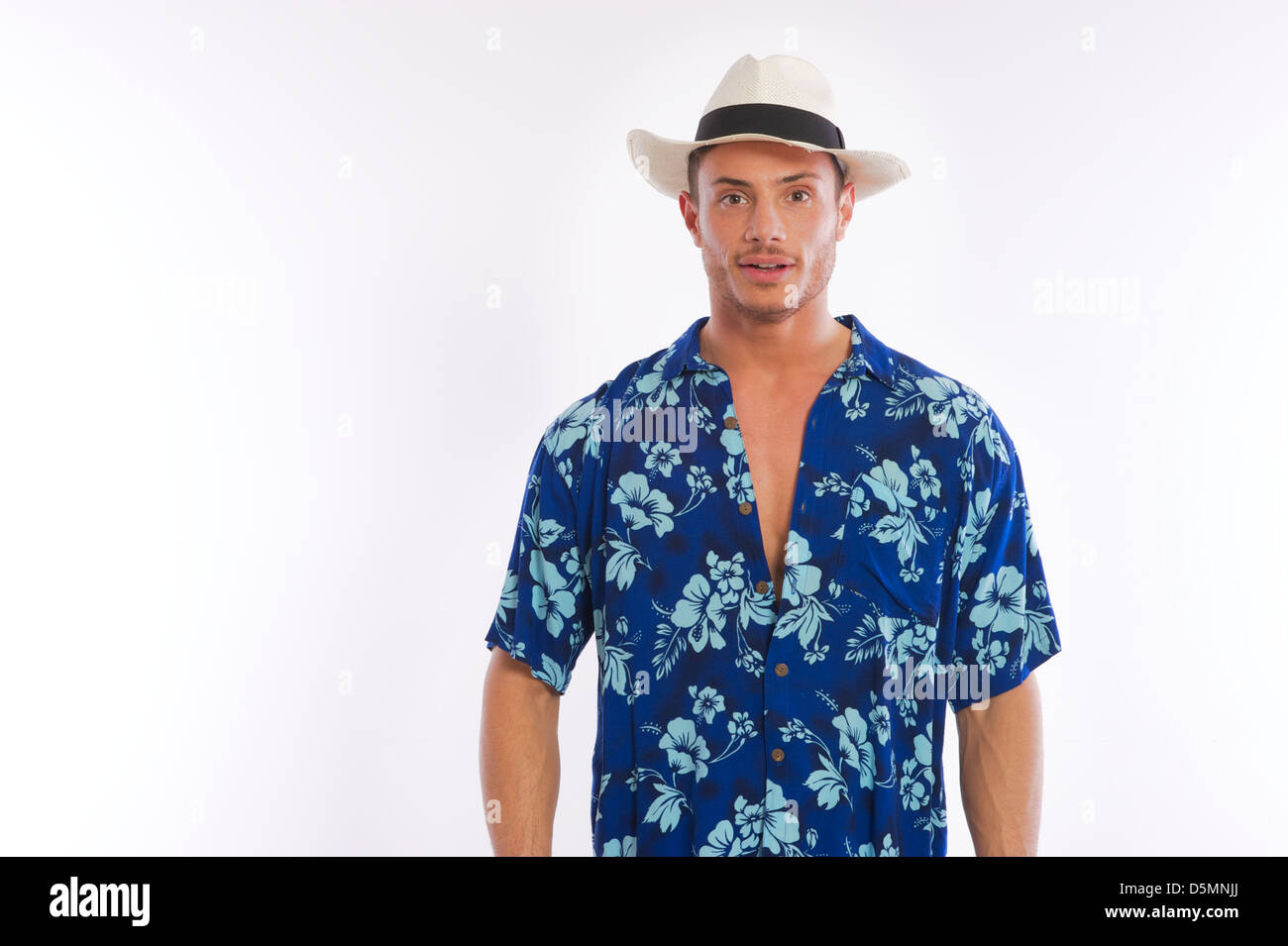 Hawaiian shirt man hi-res stock photography and images - Alamy