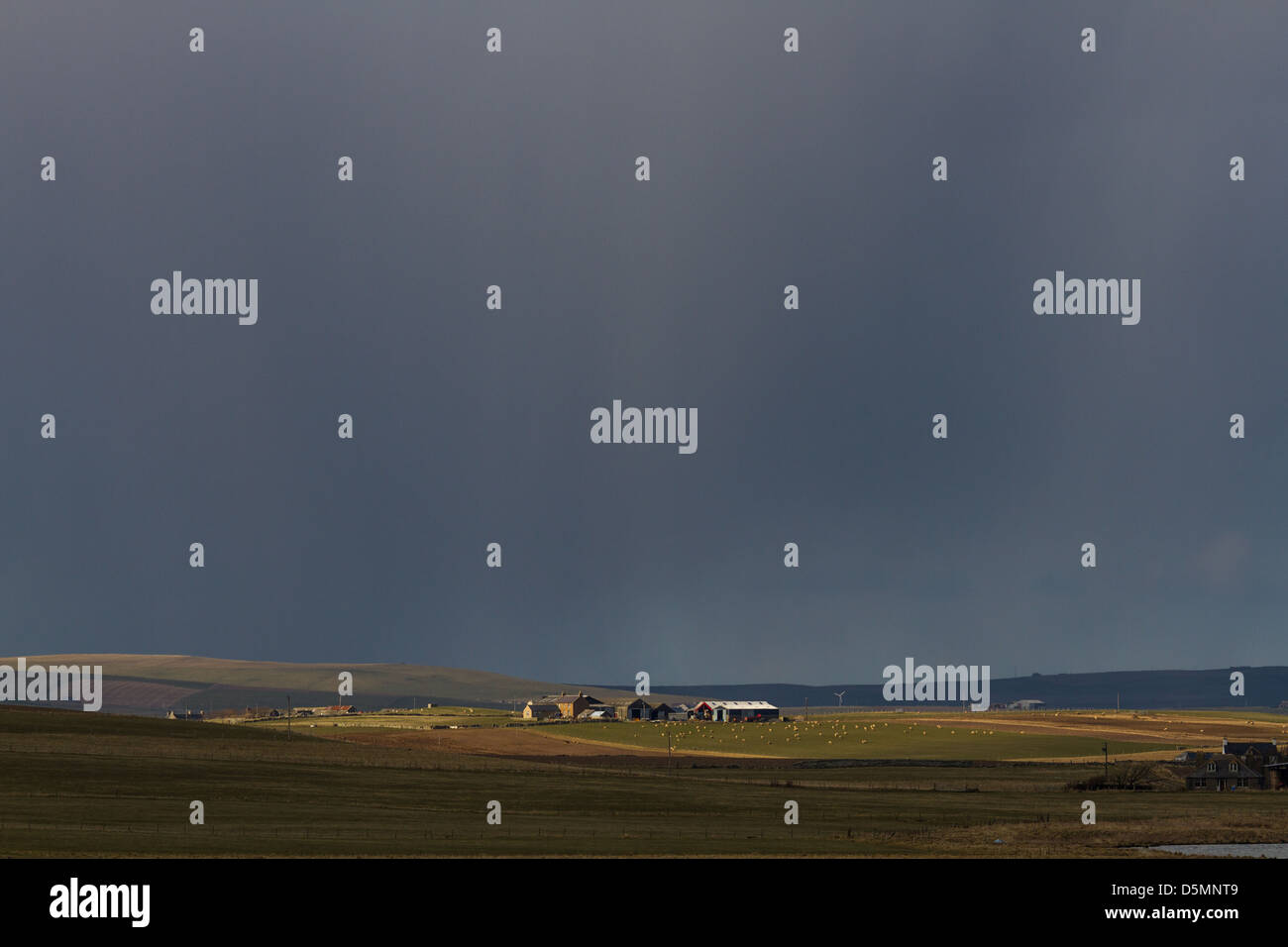 Dark Skies - Mainland Orkney Stock Photo