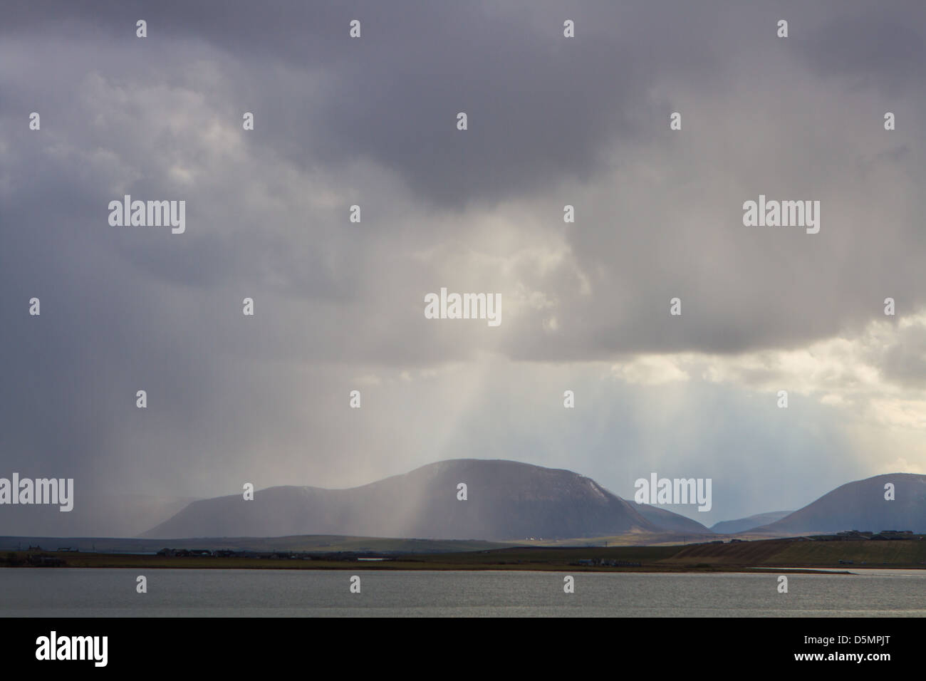 Dramatic Skies over Hoy, Orkney Isles Stock Photo