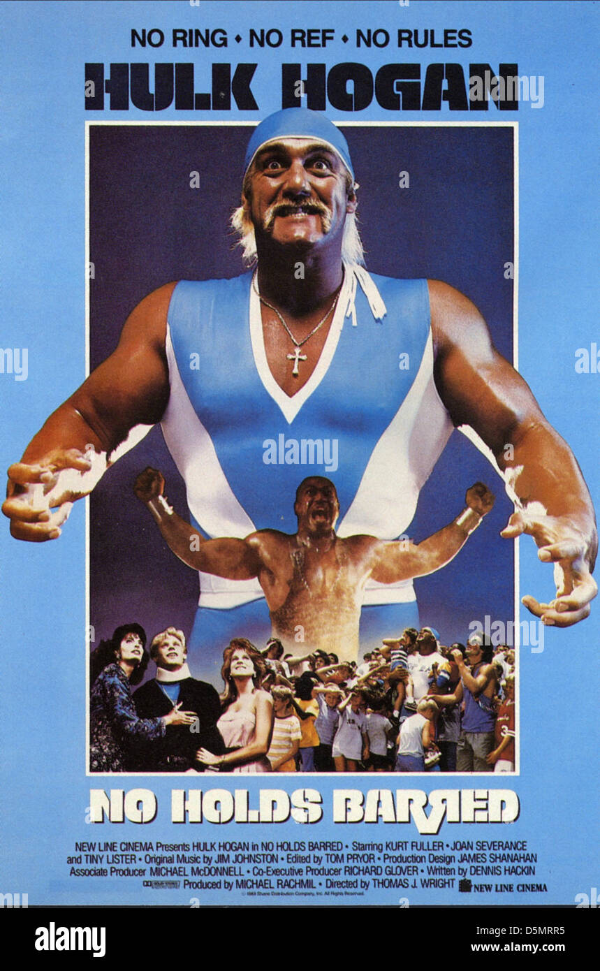 Hulk Hogan Poster No Holds Barred 1989 Stock Photo Alamy