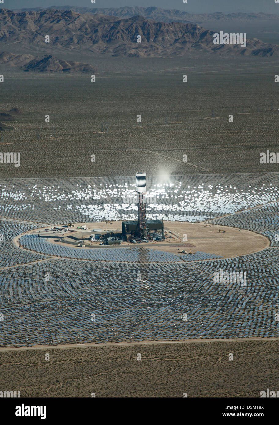 Ivanpah Solar Project Stock Photo