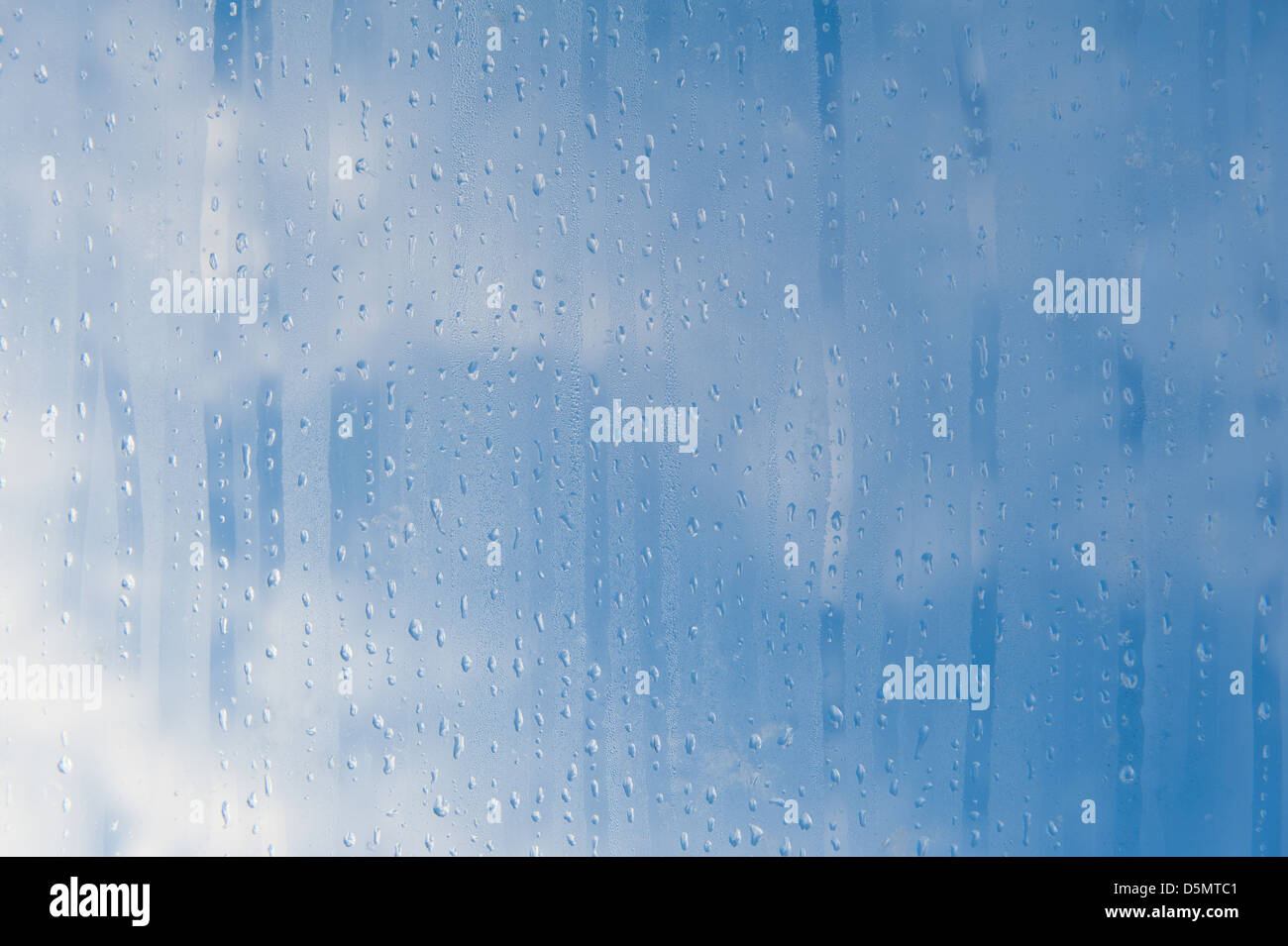 Abstract of condensation and vapor water flowing Stock Photo