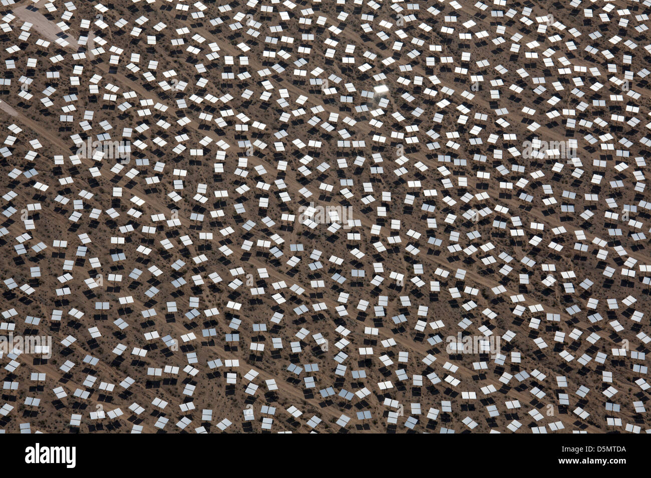 Ivanpah Solar Project Stock Photo