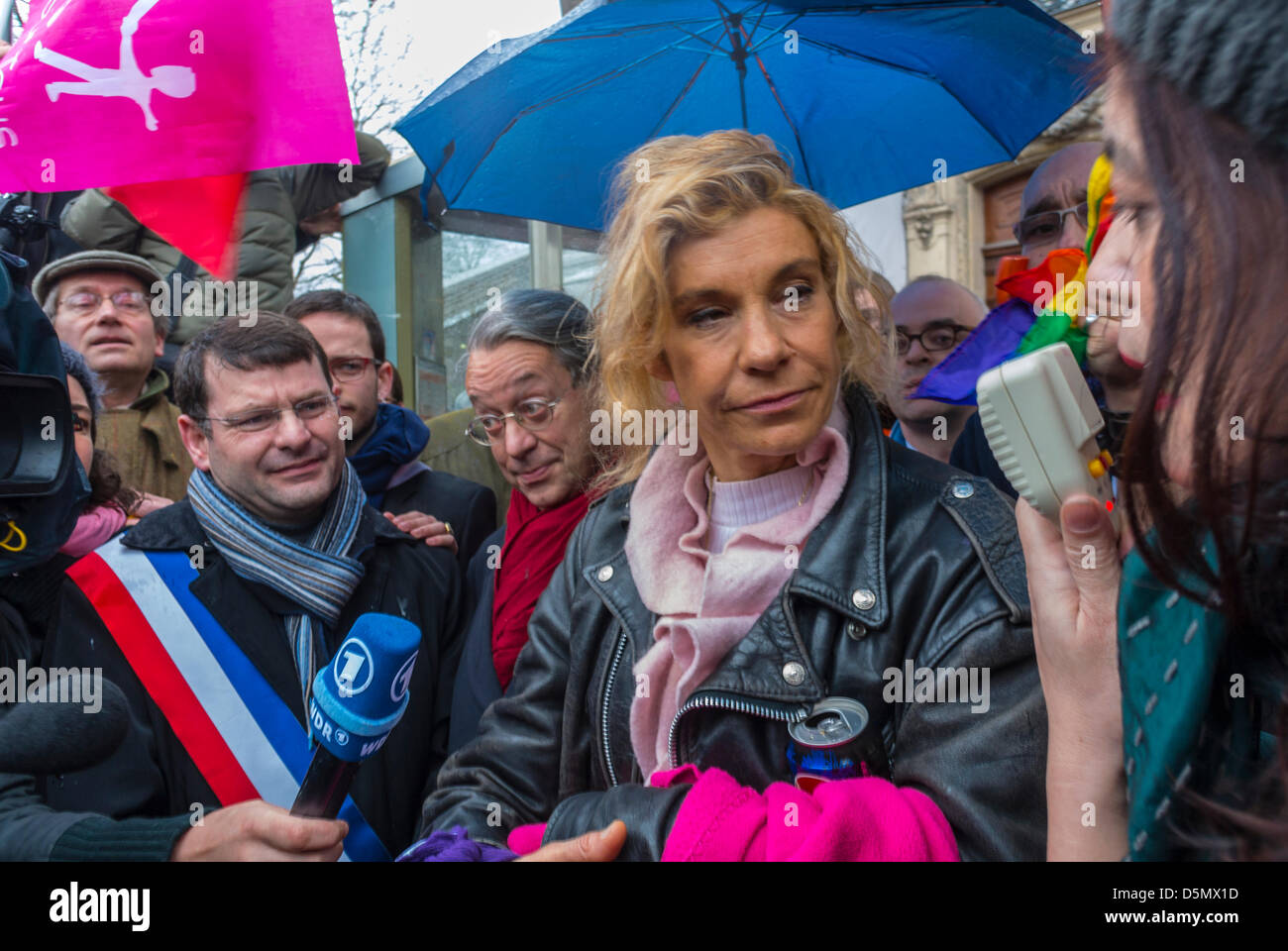 Paris Conservative Rally Virginie Tellenne High Resolution Stock Photography and Images - Alamy