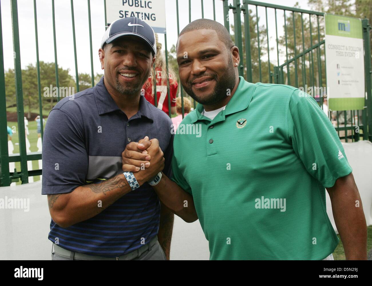 North Las Vegas, USA. April 4, 2013. Winky Wright, Anthony Anderson in attendance for 12th Annual Michael Jordan Celebrity Invitational, Shadow Creek, North Las Vegas. Photo By: James Atoa/Everett Collection/Alamy Live News Stock Photo