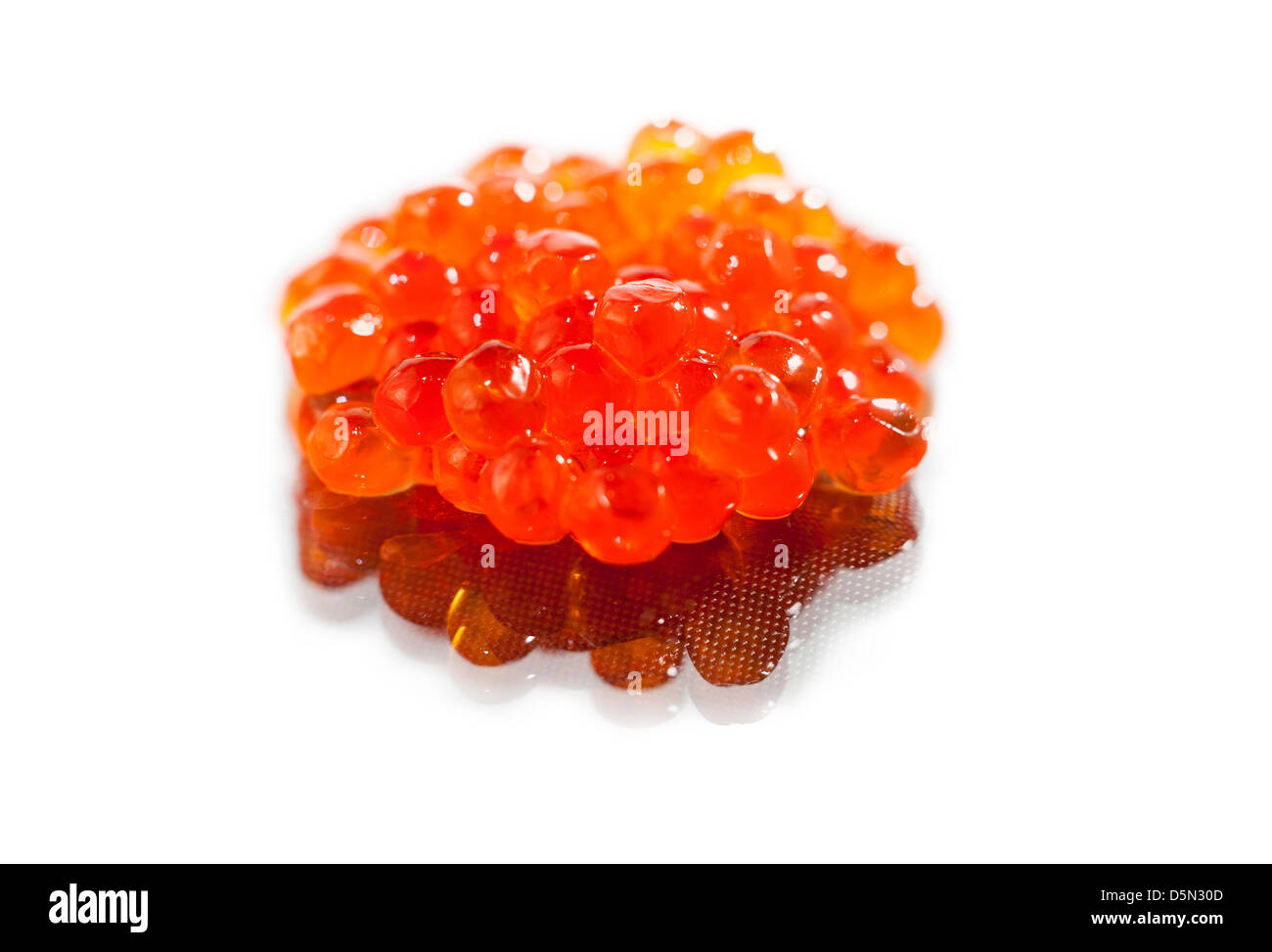 Caviar Reed Red caviar isolated with textured reflection Stock Photo - Alamy