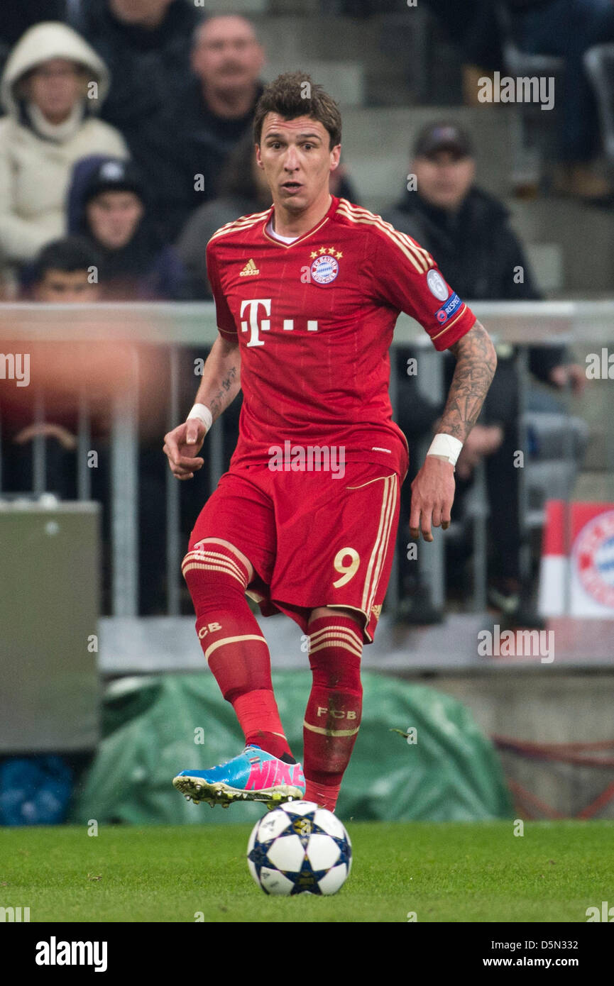 Mario Mandzukic (Bayern), APRIL 2, 2013 - Football / Soccer : UEFA  Champions League Quarter-final 1st leg match