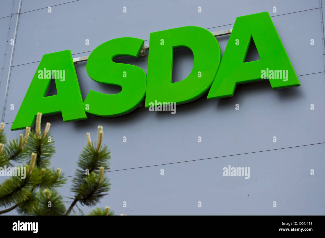 Asda supermarket sign 24 hours Stock Photo Alamy