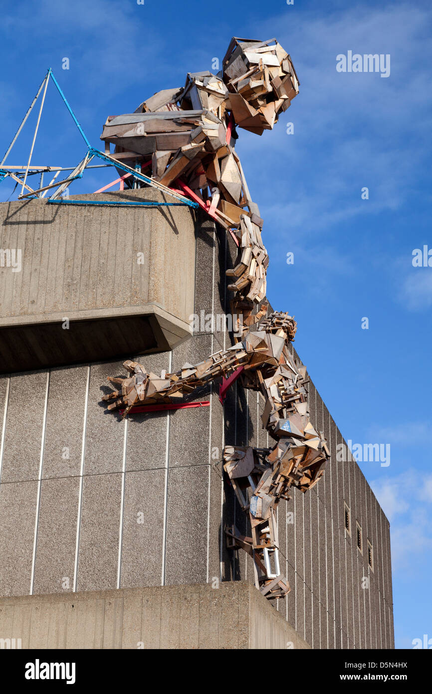 Art installation on top of the Hayward Gallery, London Stock Photo