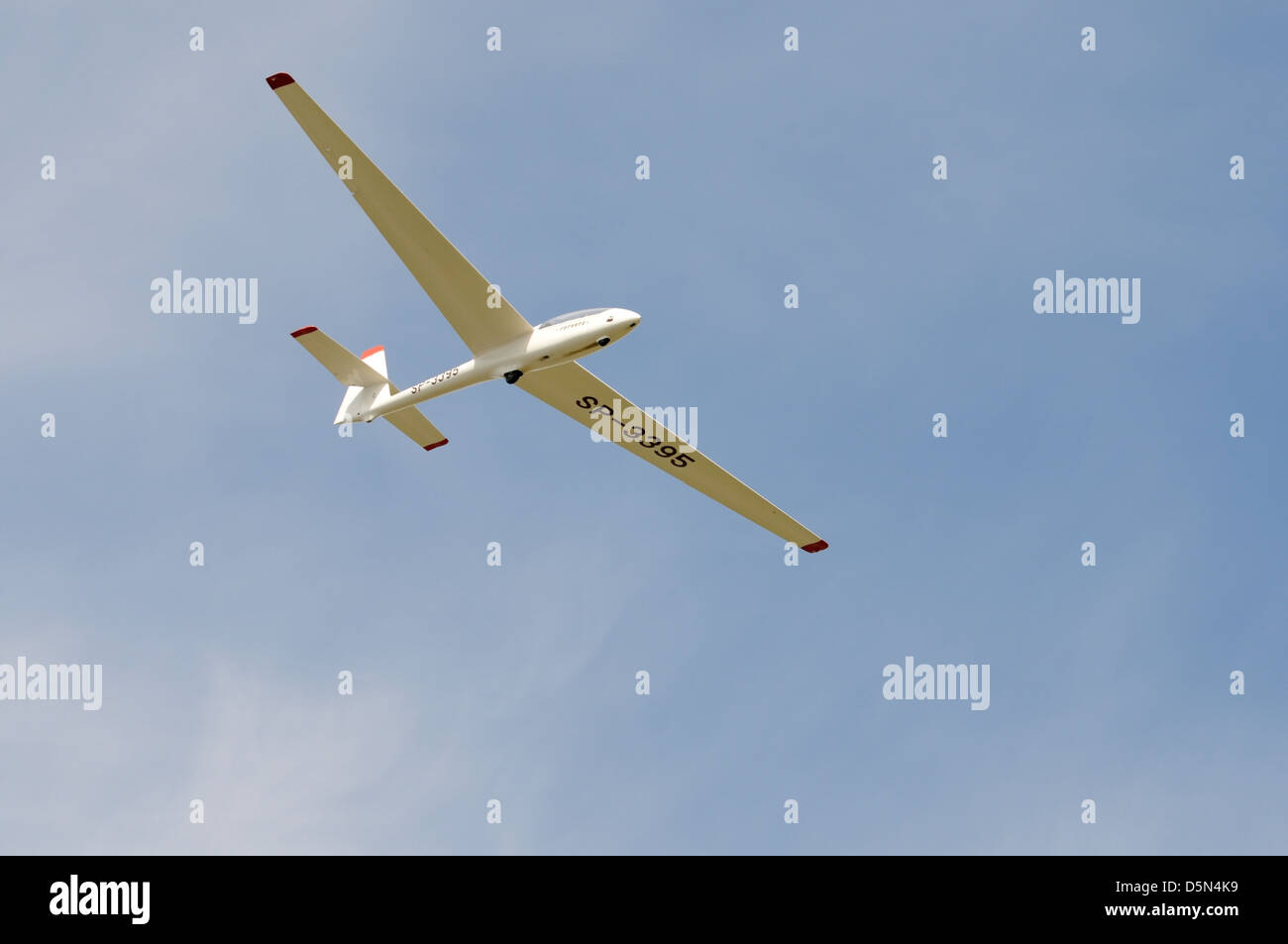 Pilot performs acrobatic show in Polish glider "Puchacz Stock Photo Alamy