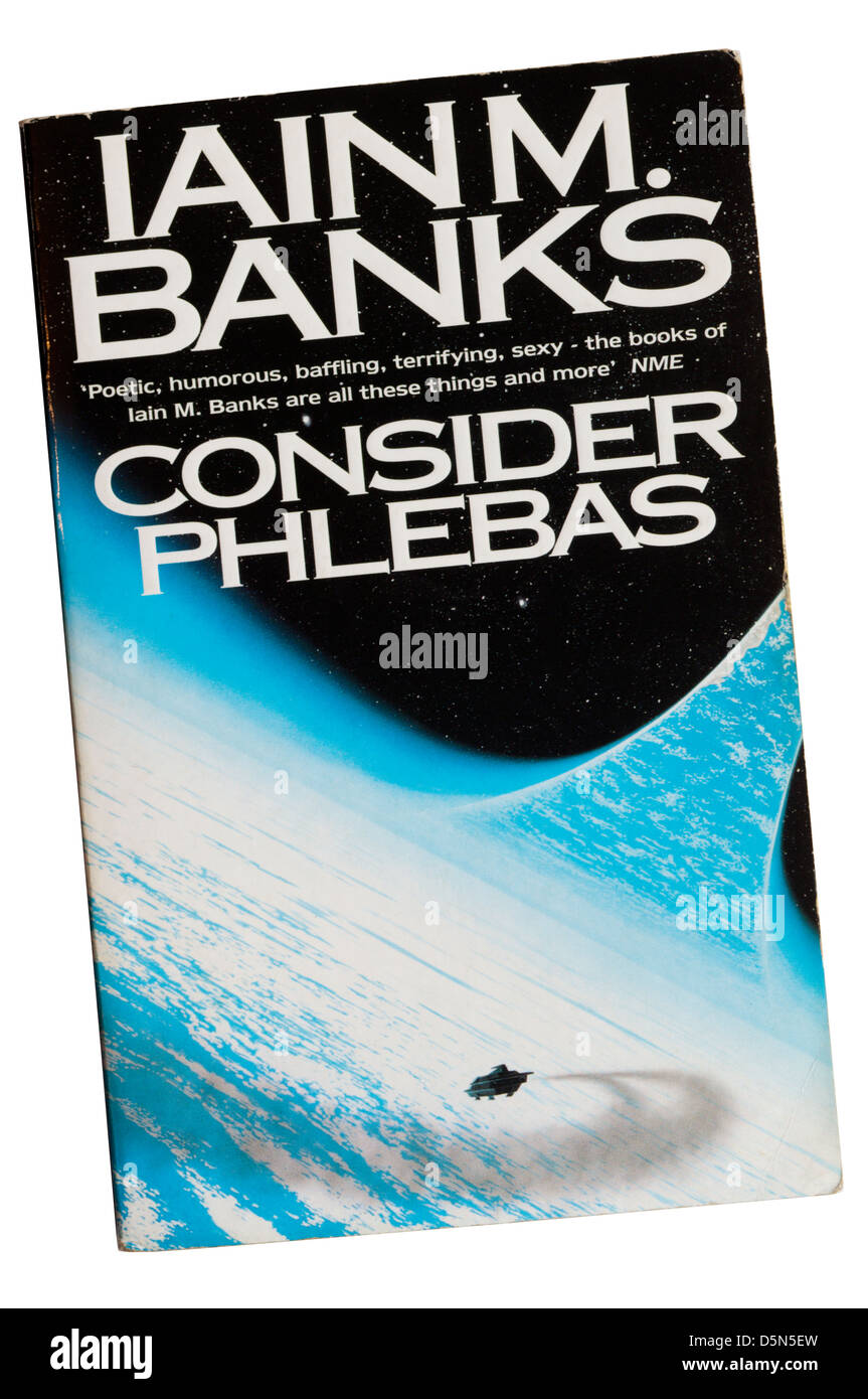 Consider Phlebas by Iain M. Banks, the first in the Culture series of science-fiction stories. Stock Photo