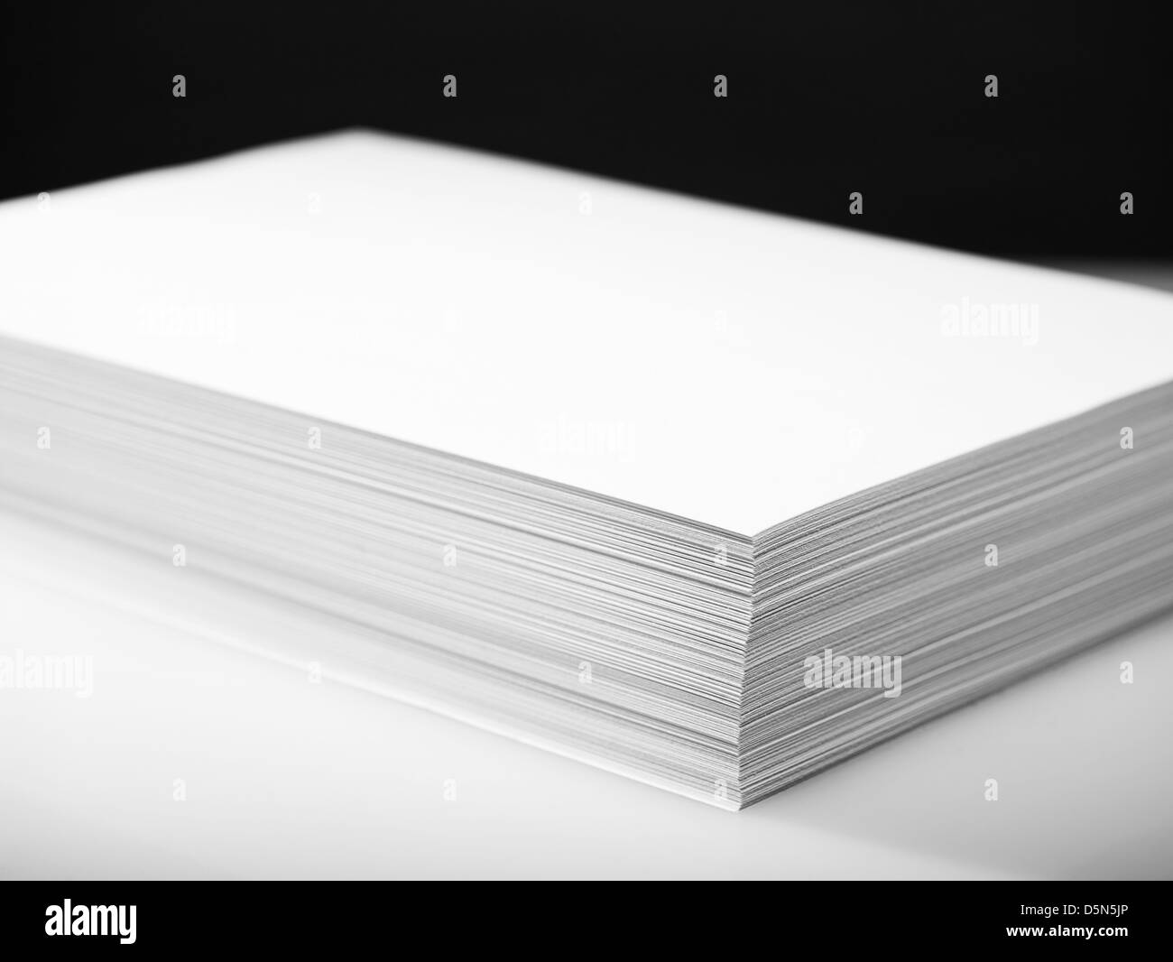 Stack of white printer and copier paper Stock Photo Alamy